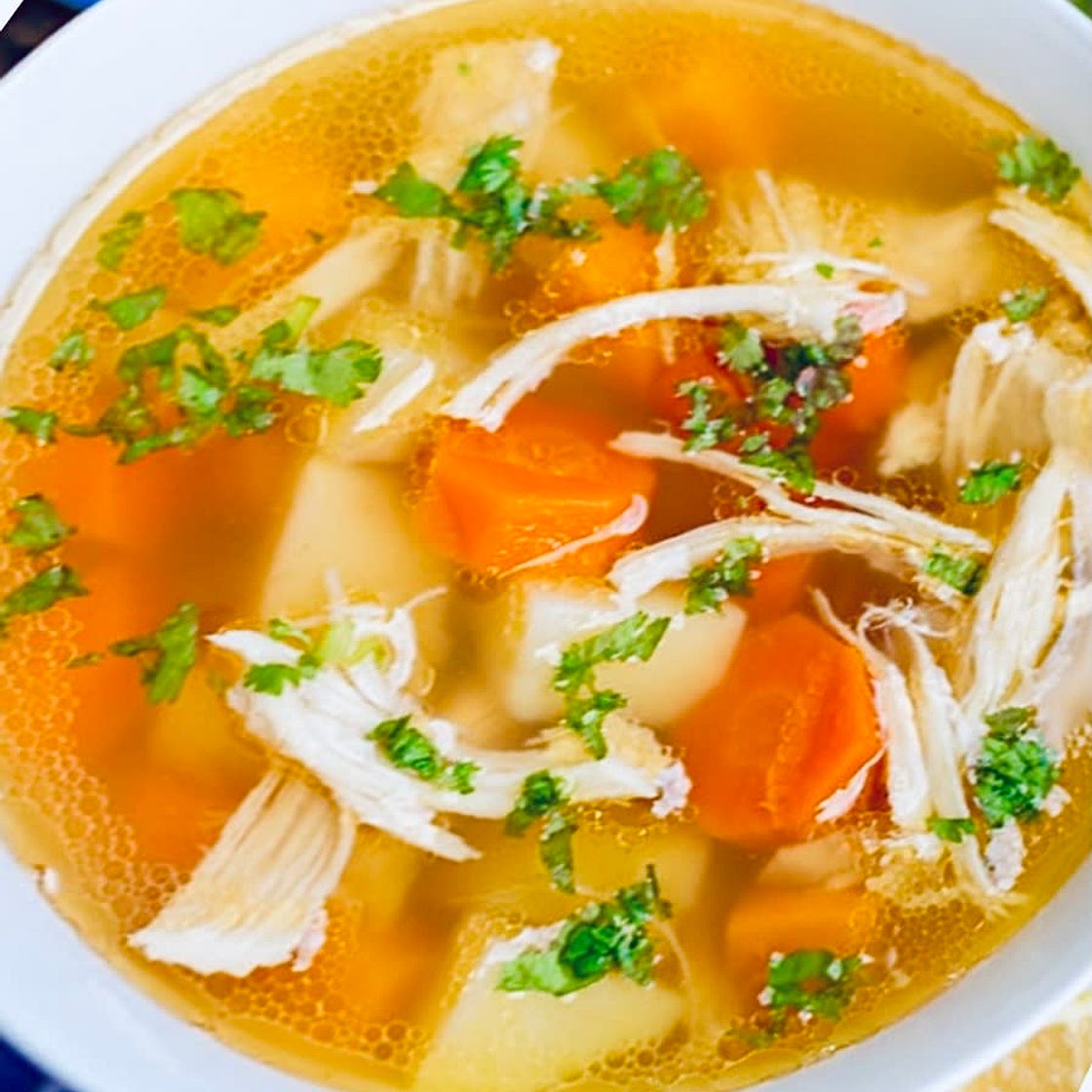Gluten-Free Lebanese Chicken Soup شوربة الدجاج 