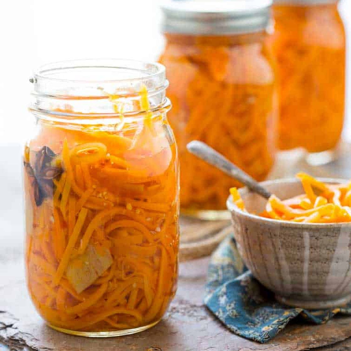 Ginger Pickled Carrots