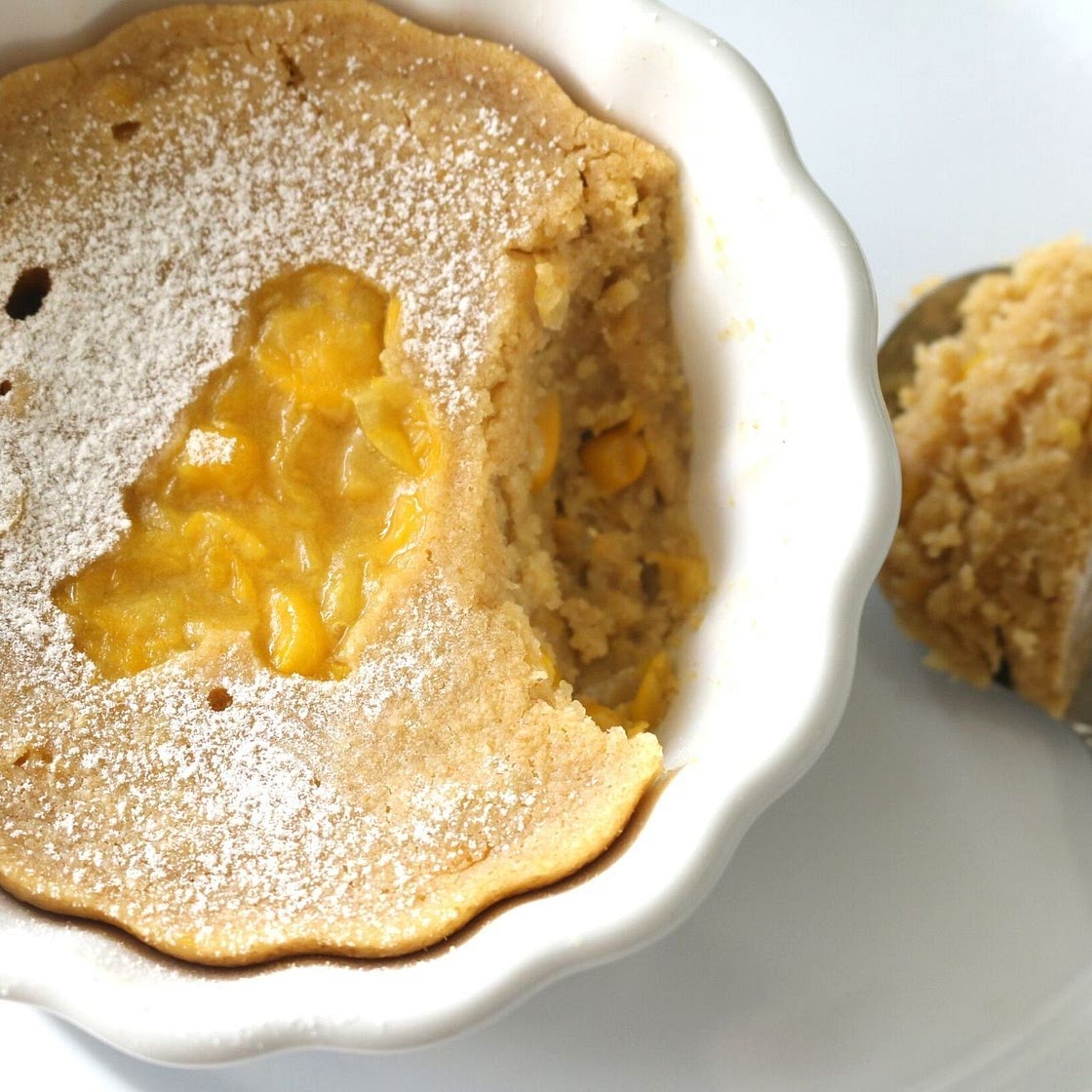 Mug cake de pan de maíz