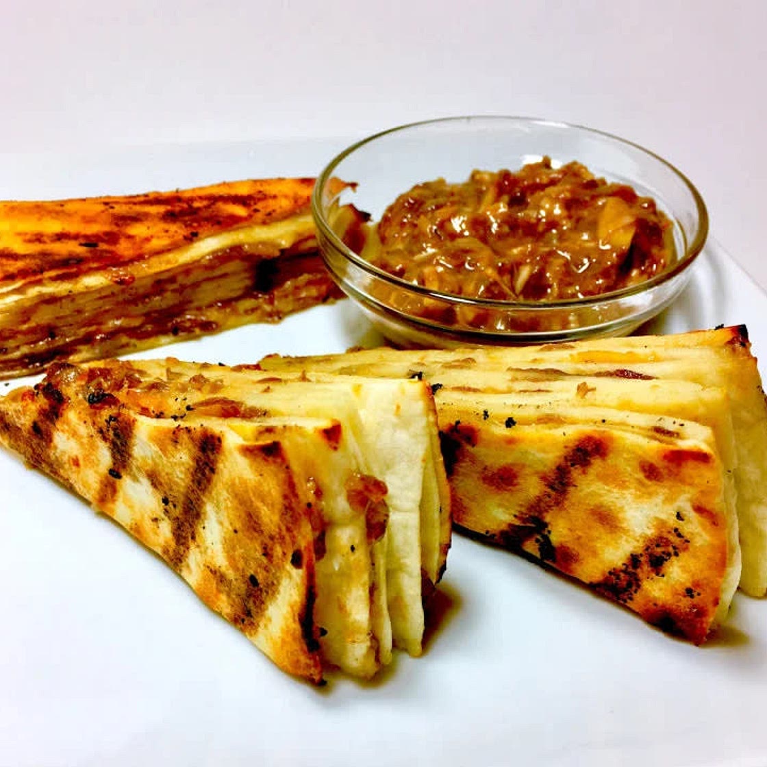 Cream Cheese Garlic Tortilla Stack