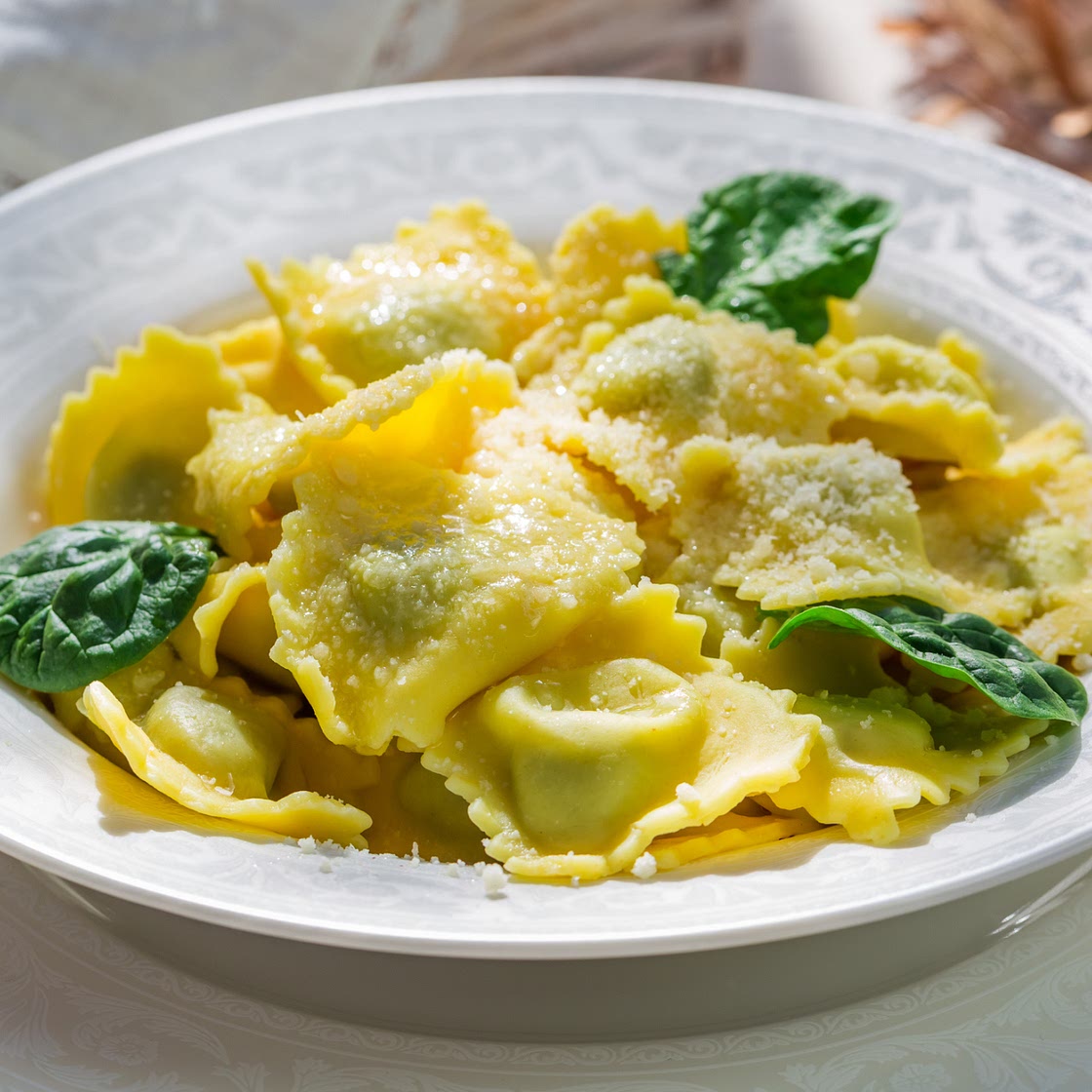 Ravioli Ricotta and Spiinach by Chef Denis Dello Stritto