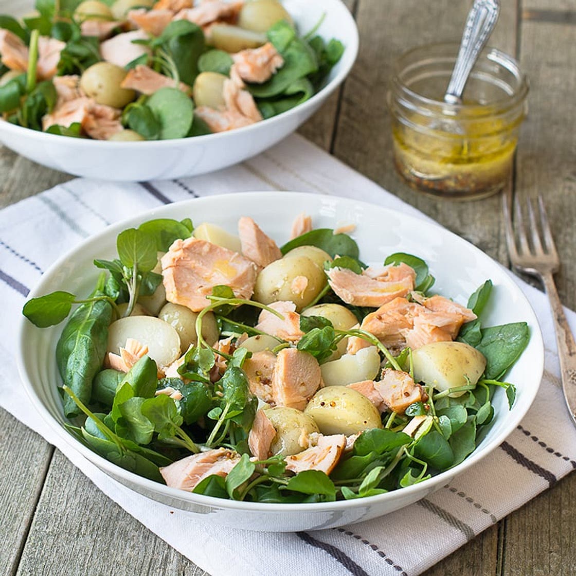 Warm Salmon & New Potato Salad