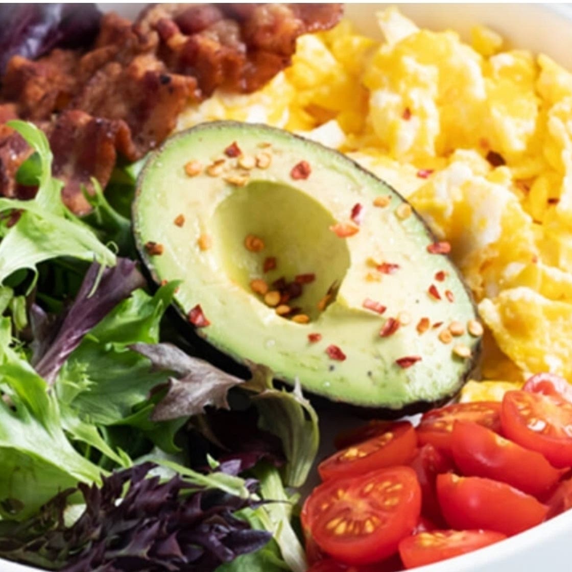Bacon & Avocado Breakfast Salad