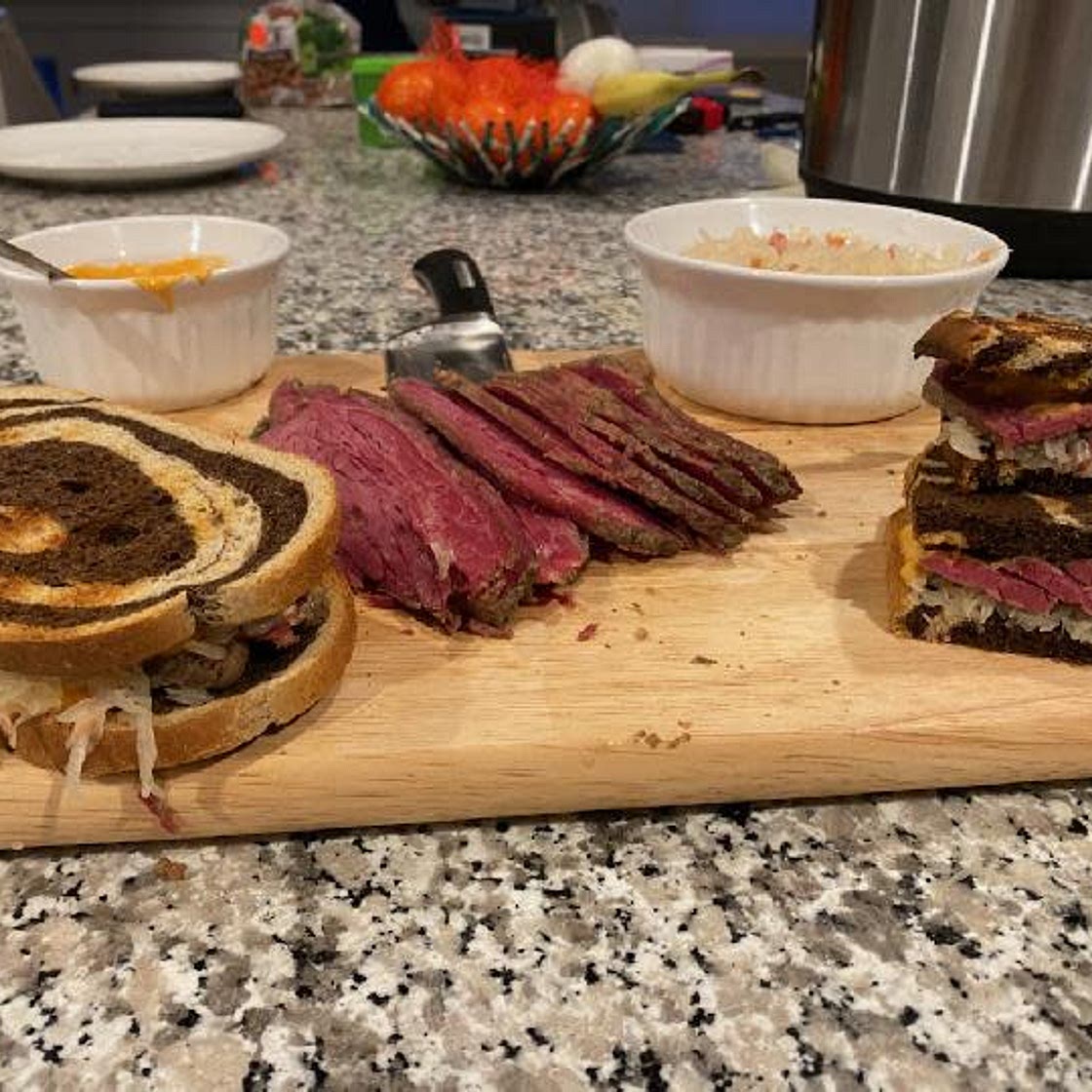 Corned Beef Brisket Reuben Sandwich
