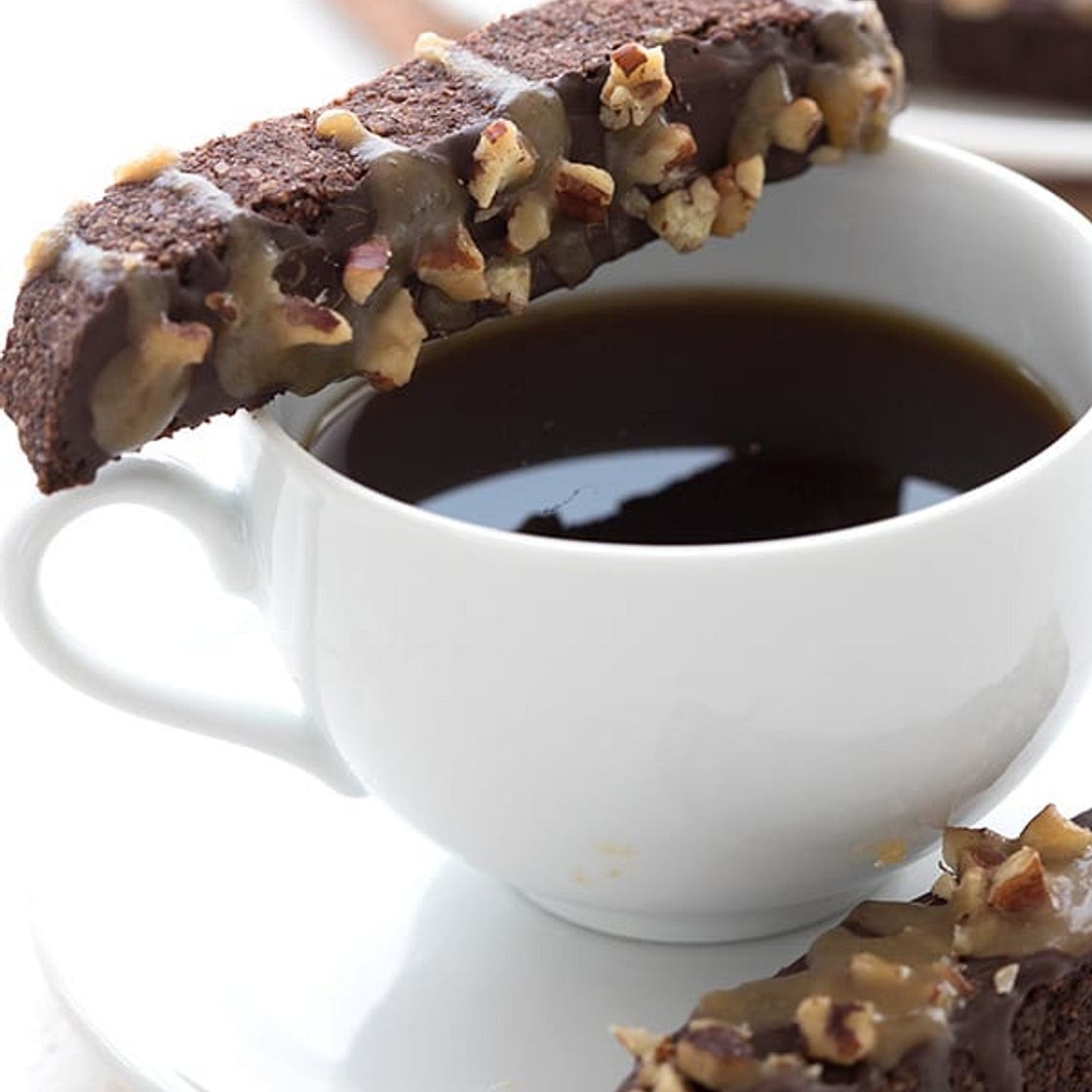Keto Turtle Biscotti