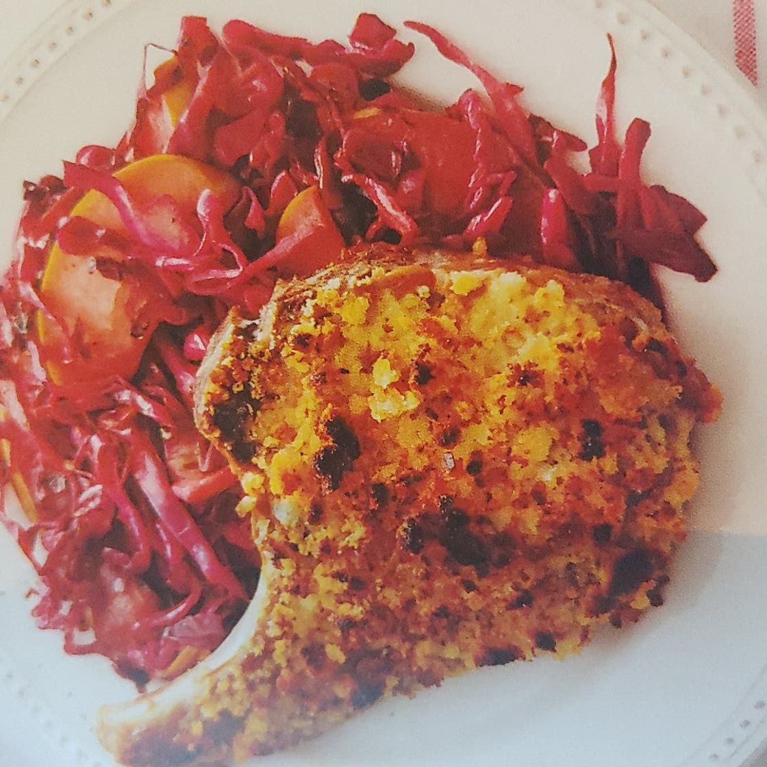 rye-crusted pork chops