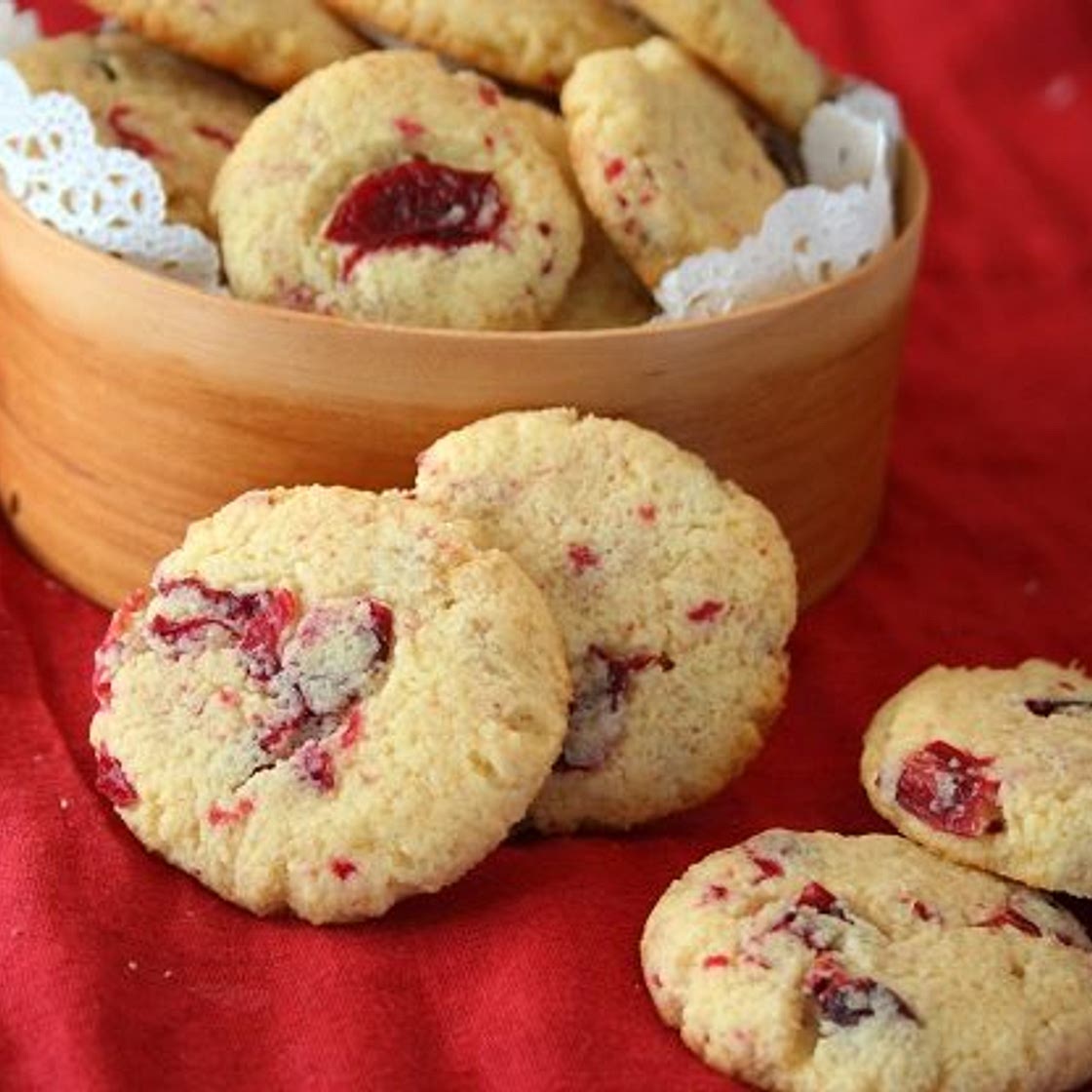 Cranberry Ginger Butter Cookies – Low Carb and Gluten-Free