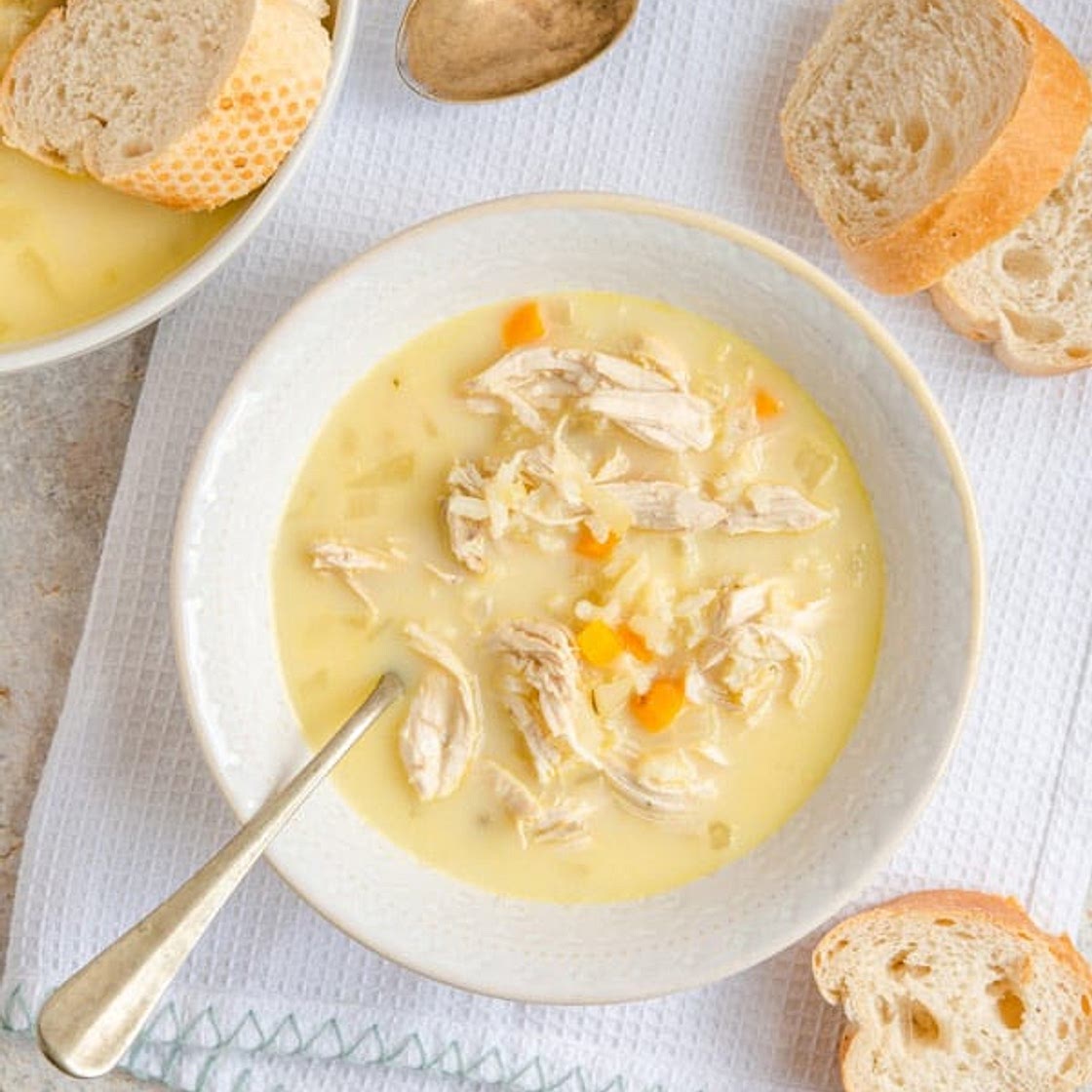 Avgolemono Soup (Greek Lemon Chicken Soup)