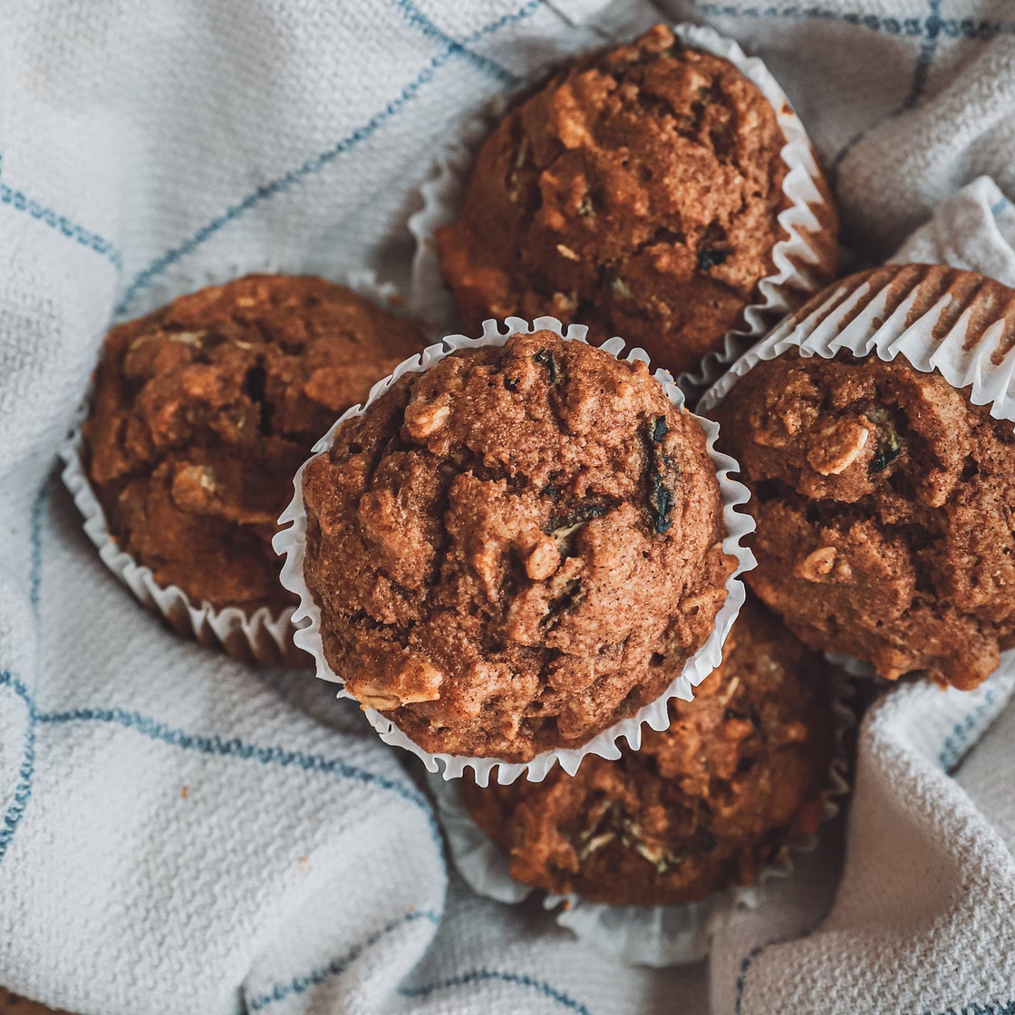 Zucchini Oat Muffins