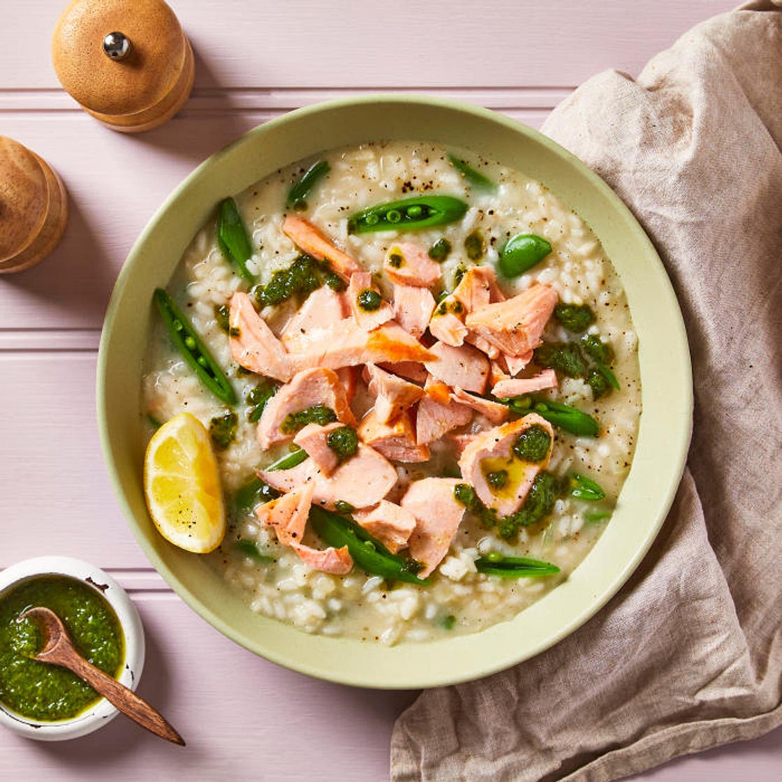 G - Salmon & Sugar Snap Risotto
