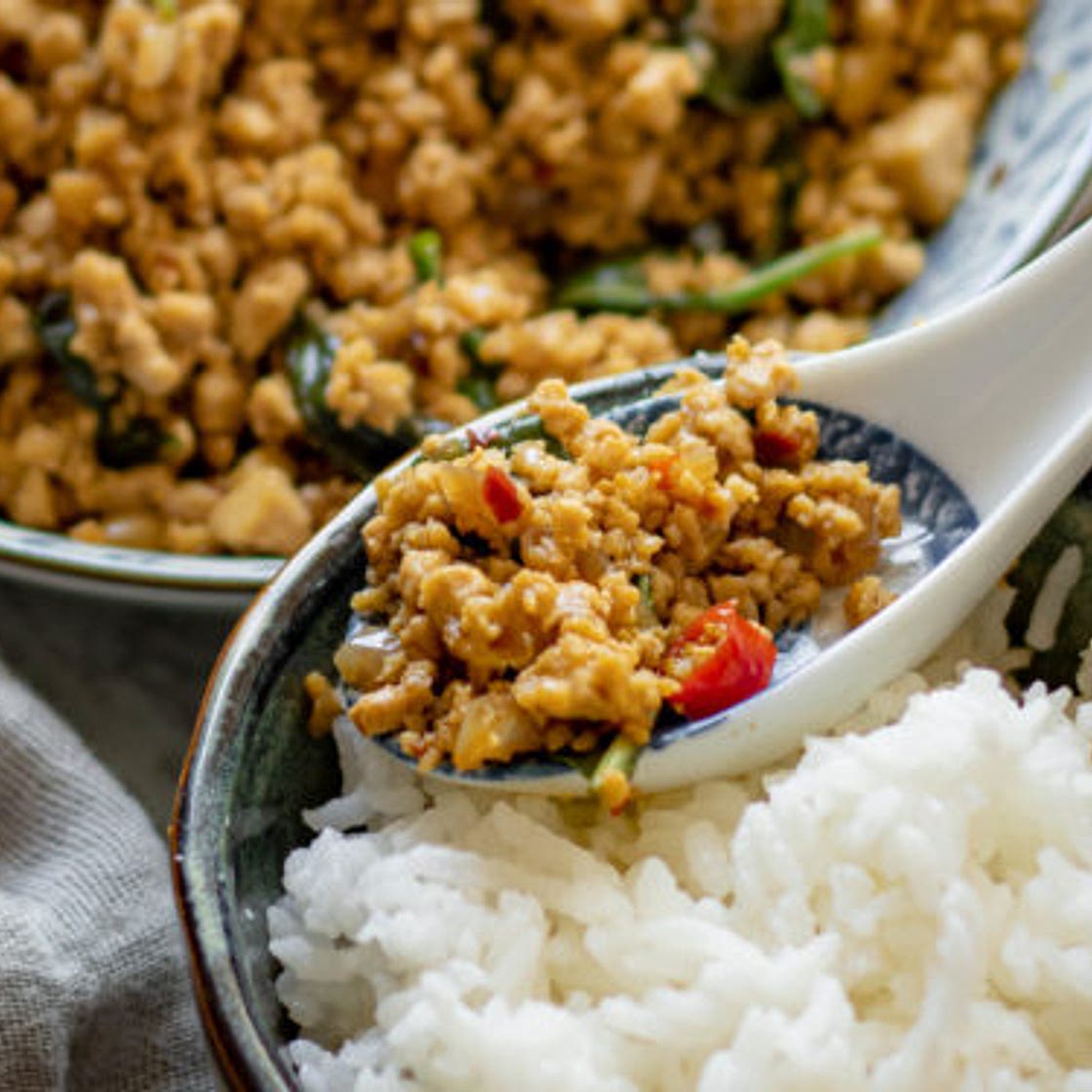 Spicy Thai Basil Tofu