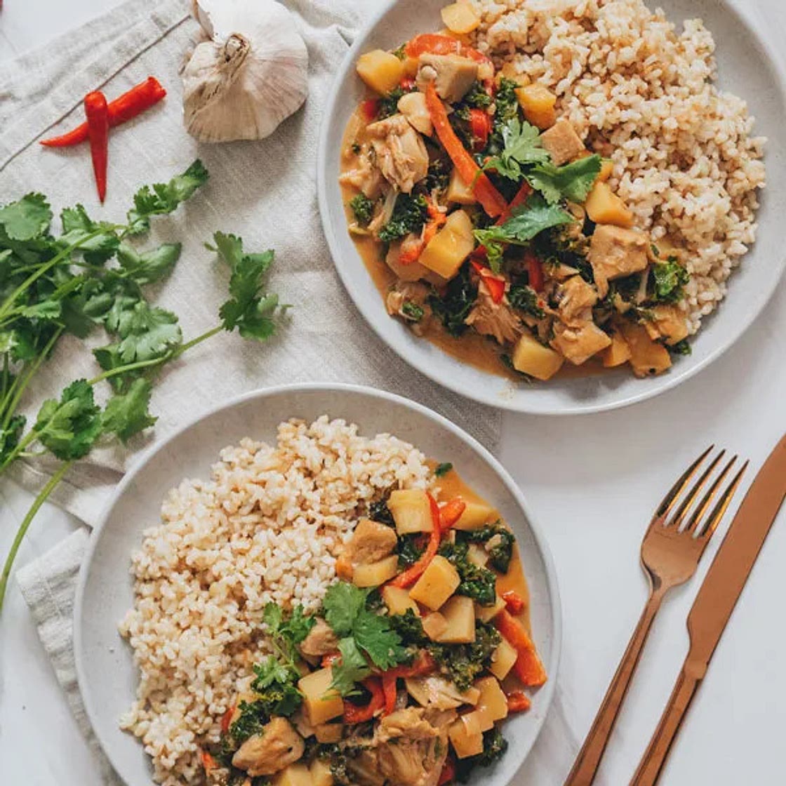 Vegan Chickpea Jackfruit Curry