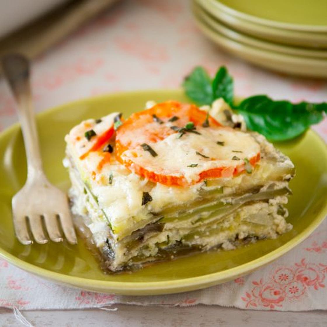 Roasted Garlic and Chevre Lasagne – Low Carb and Gluten-Free