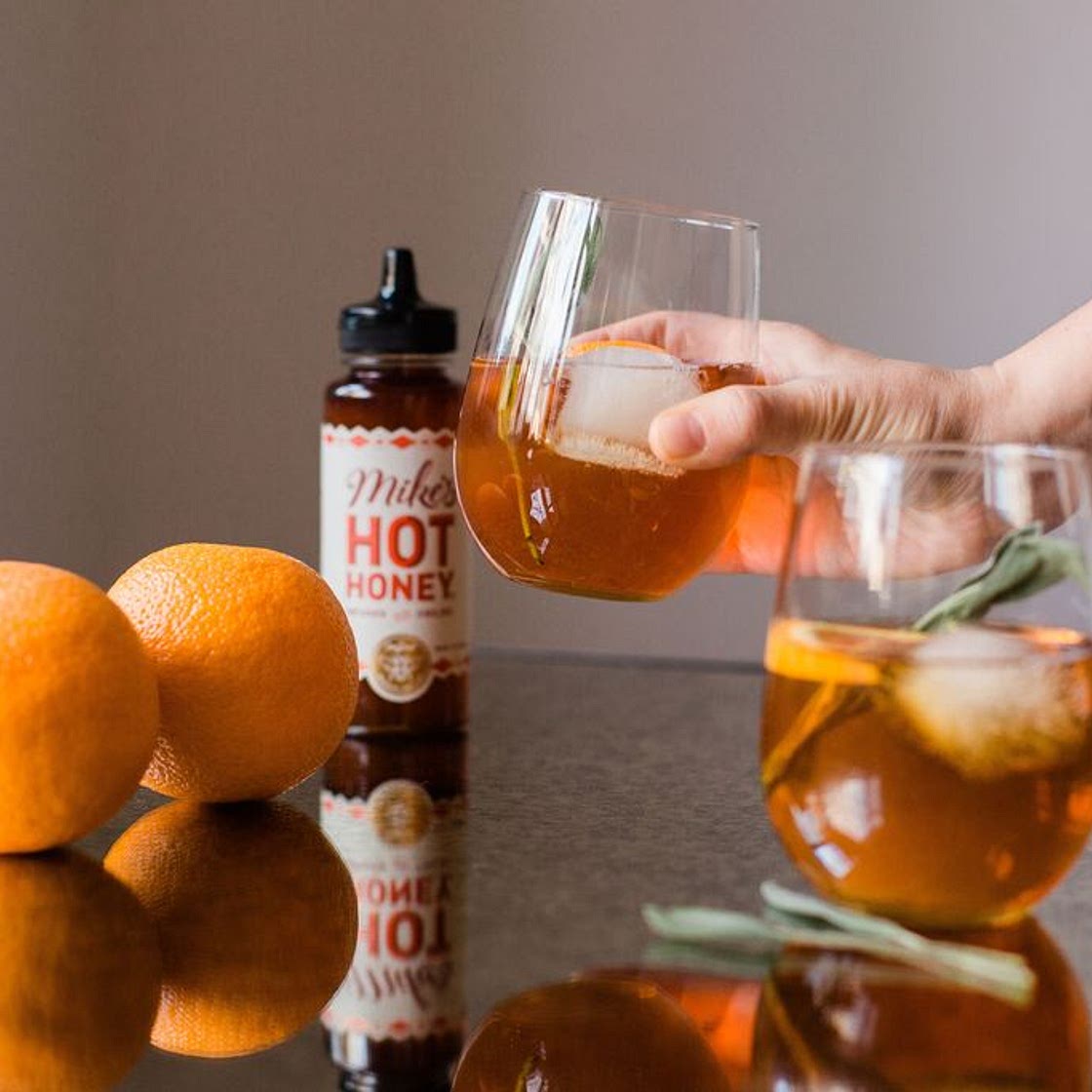 Mike’s Hot Honey Sage Bourbon Cocktail