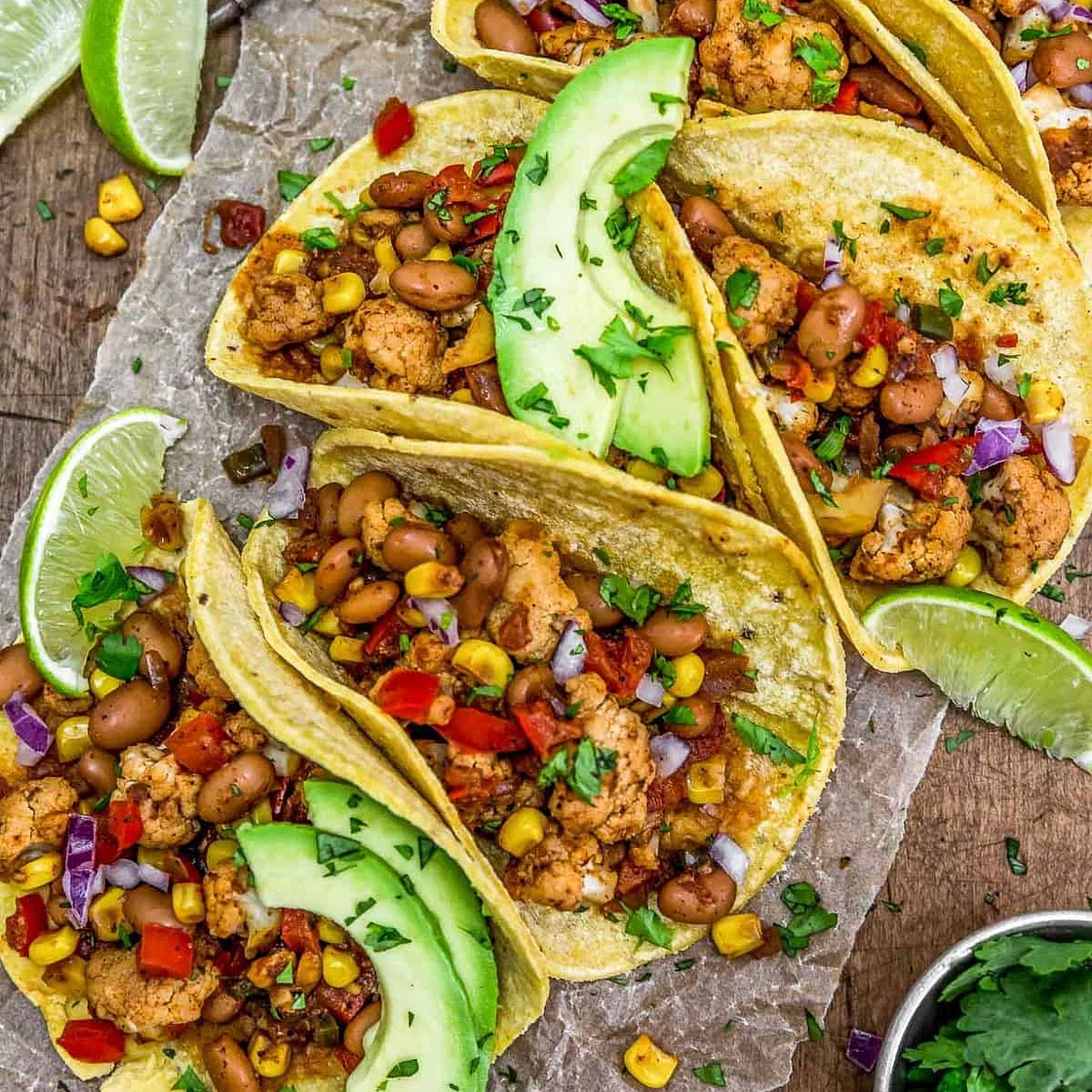 Cauliflower Fiesta Tacos - Monkey and Me Kitchen Adventures