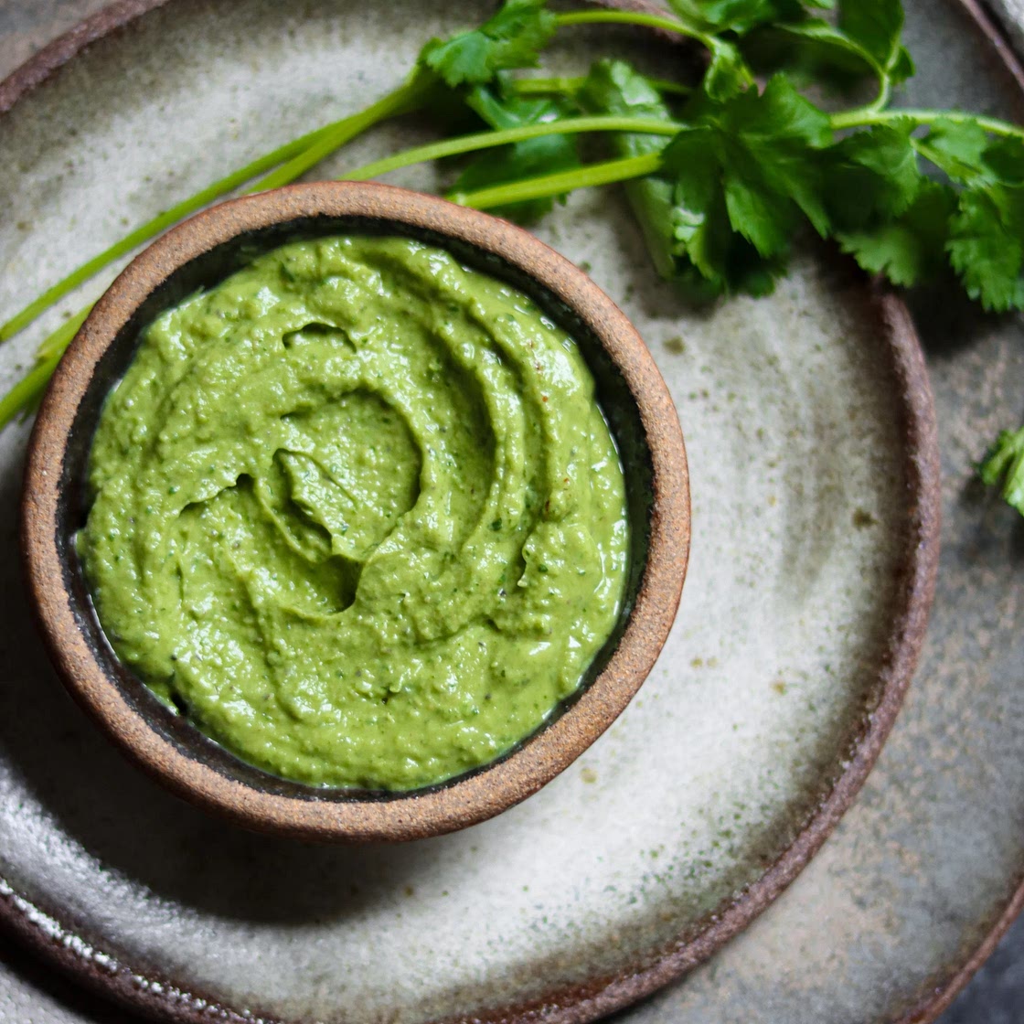 Creamy Cilantro Chutney / Avocado Chutney