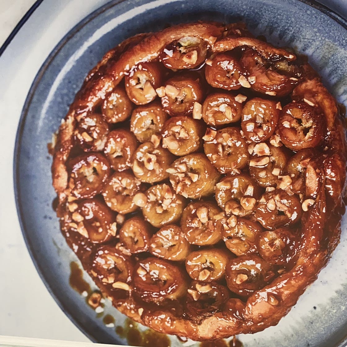 Banana Tarte Tatin with Malai Ice Cream