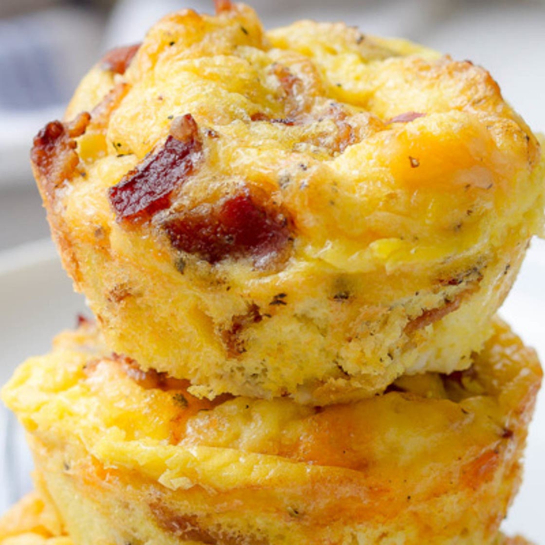 Cheesy Bacon Egg Muffins