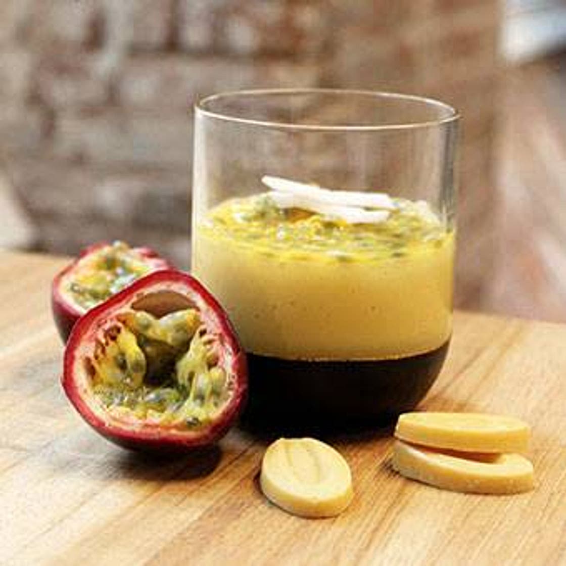 PASSION FRUIT & COCONUT PANNA COTTA
