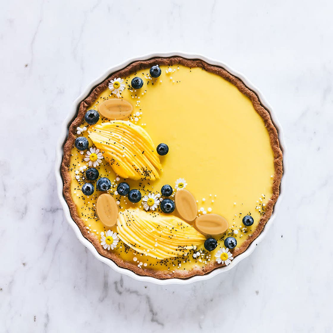 PASSION FRUIT AND MANGO TART