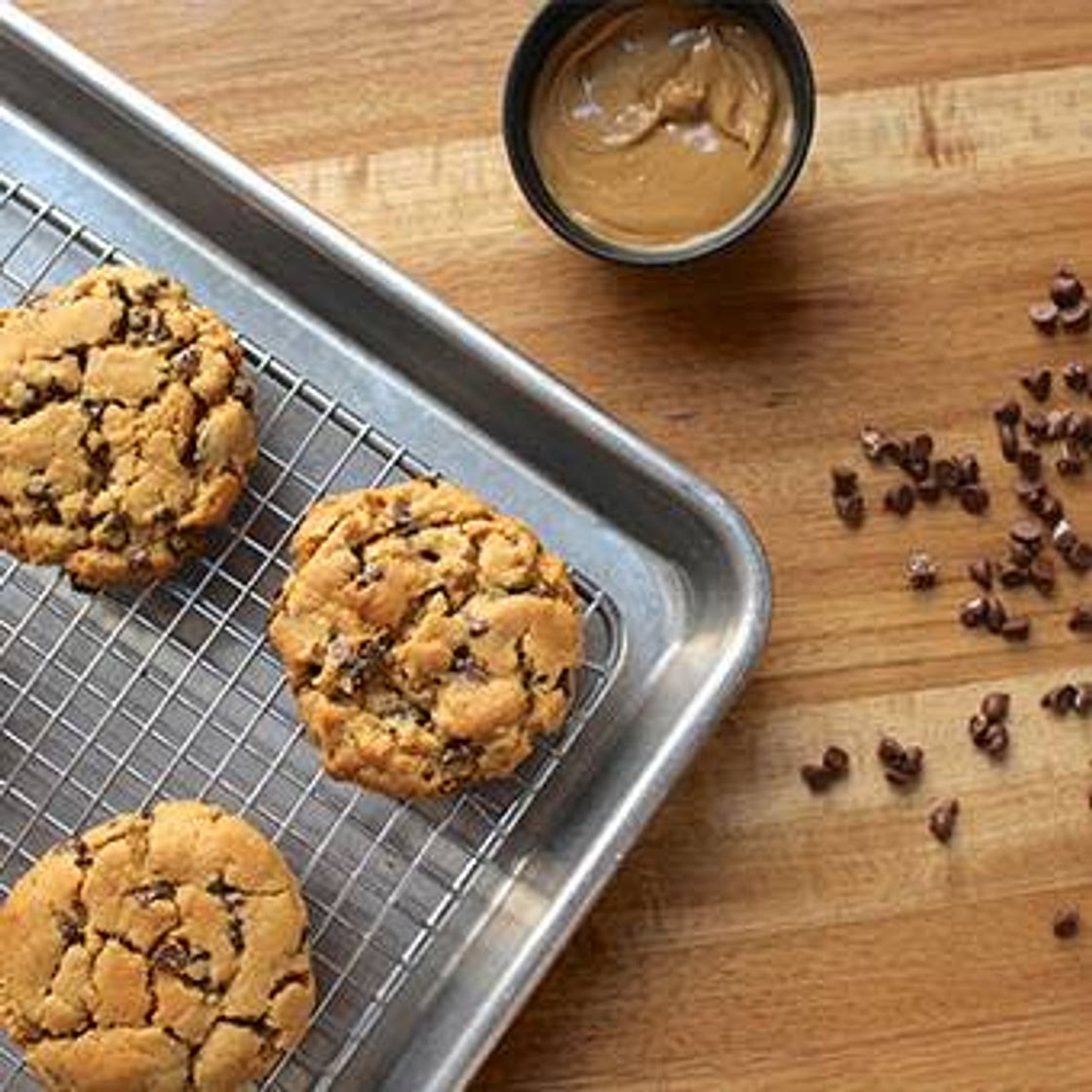 PEANUT BUTTER CHOCOLATE CHIP COOKIES