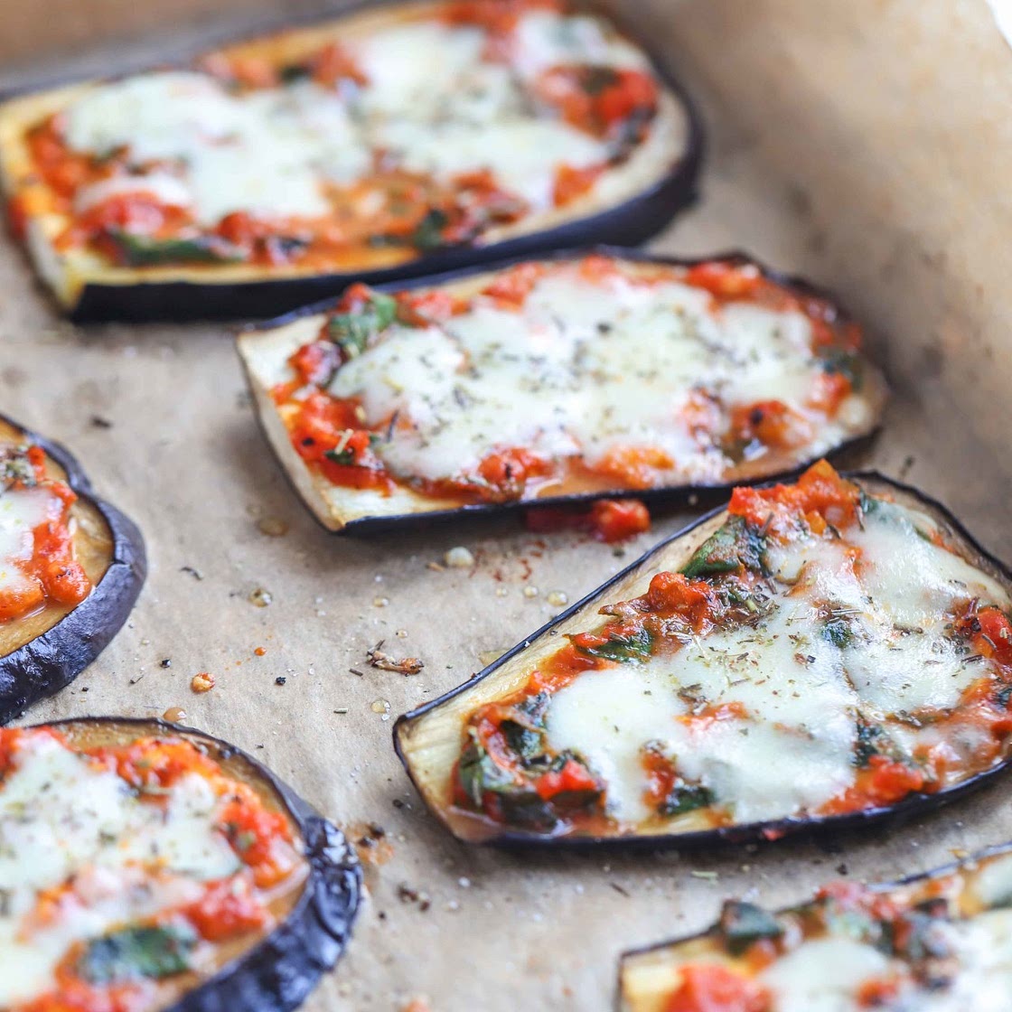 Mini Aubergine Pizza