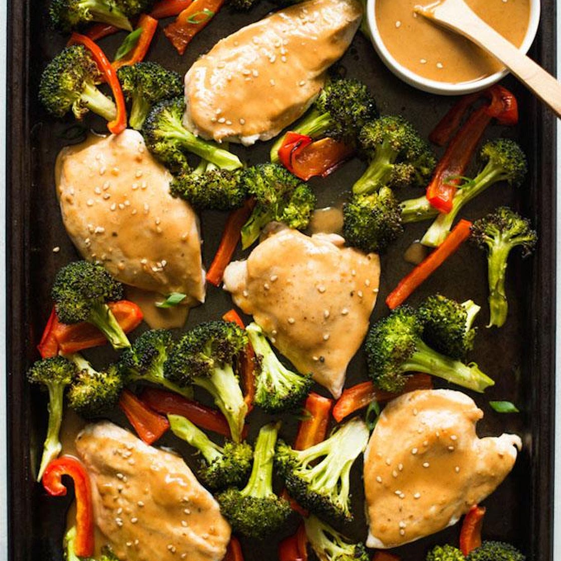 Chicken & Vegetables on Sheet Pan