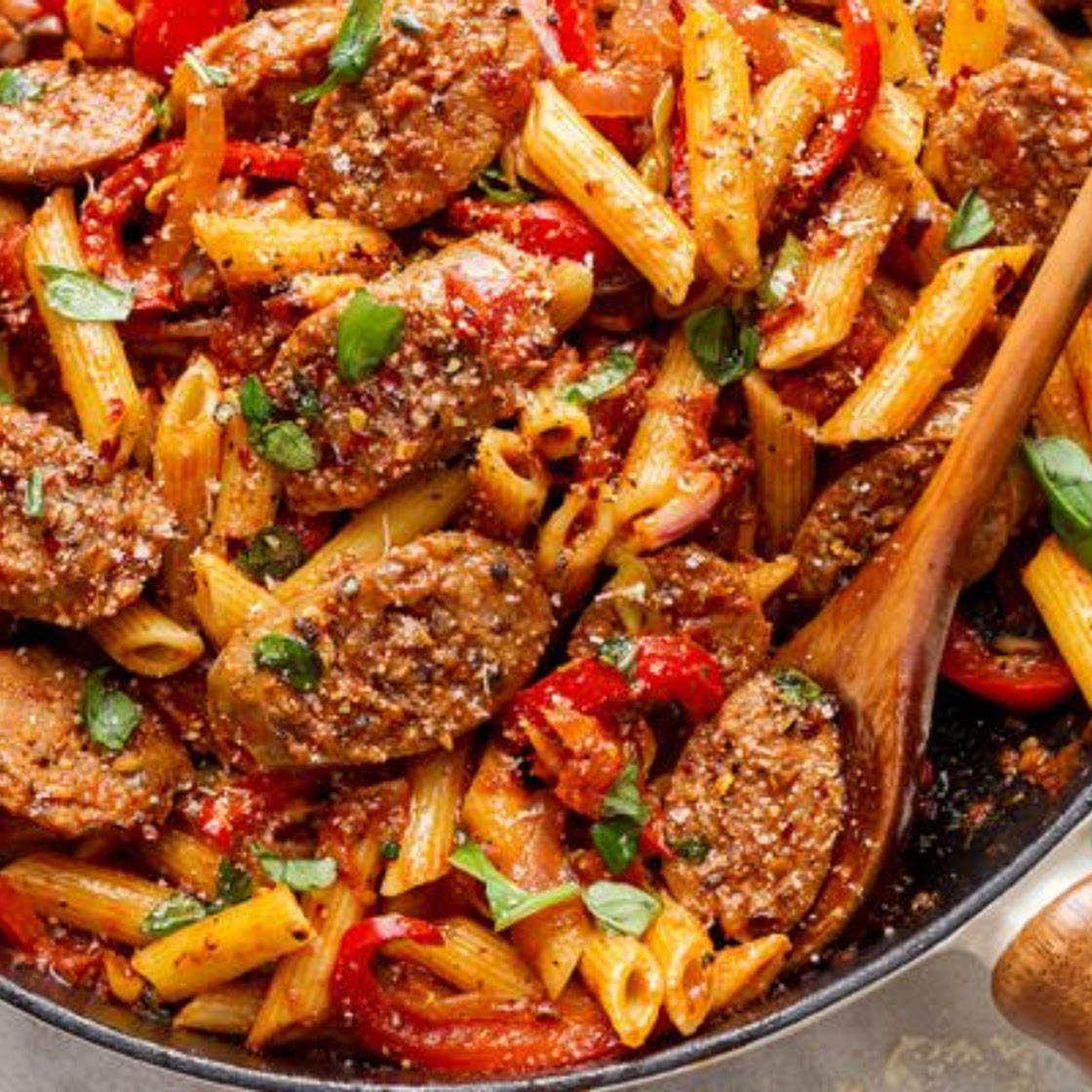 20-Minute Sausage Pasta Skillet