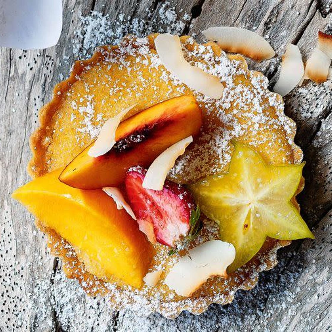 Coconut and vanilla tarts