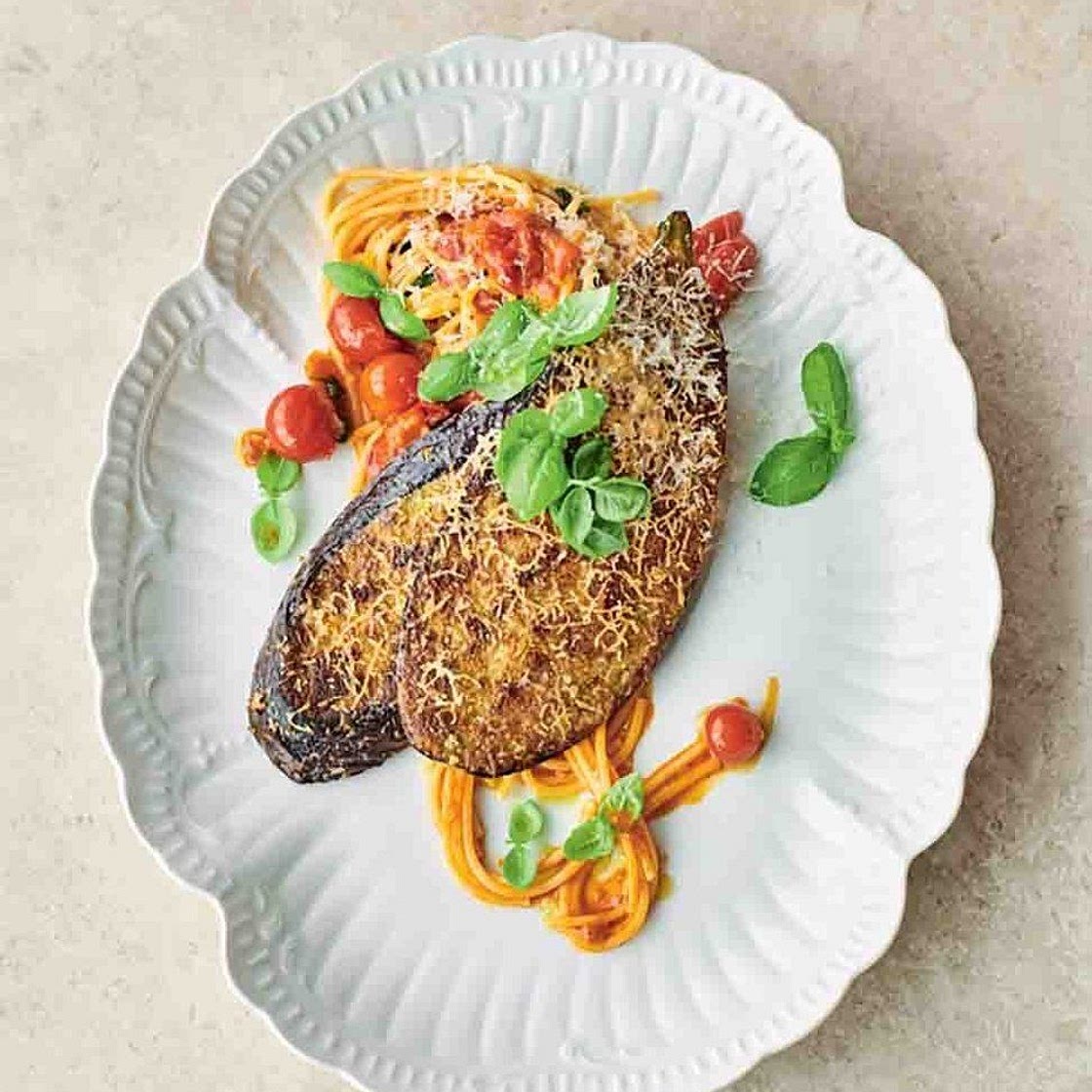 Aubergine Parmesan Milanese