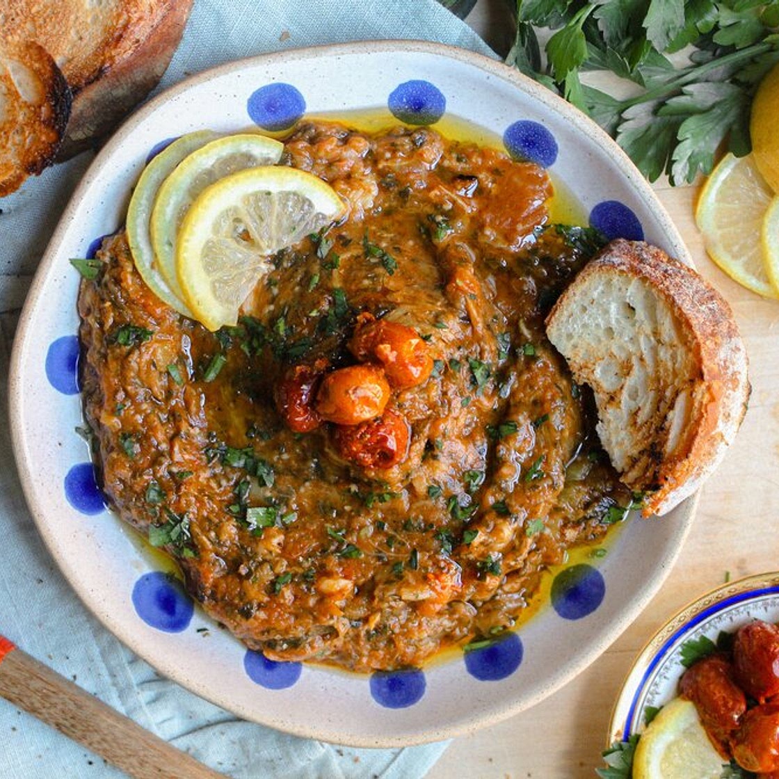 Zaalouk: Tomato-Eggplant Dip