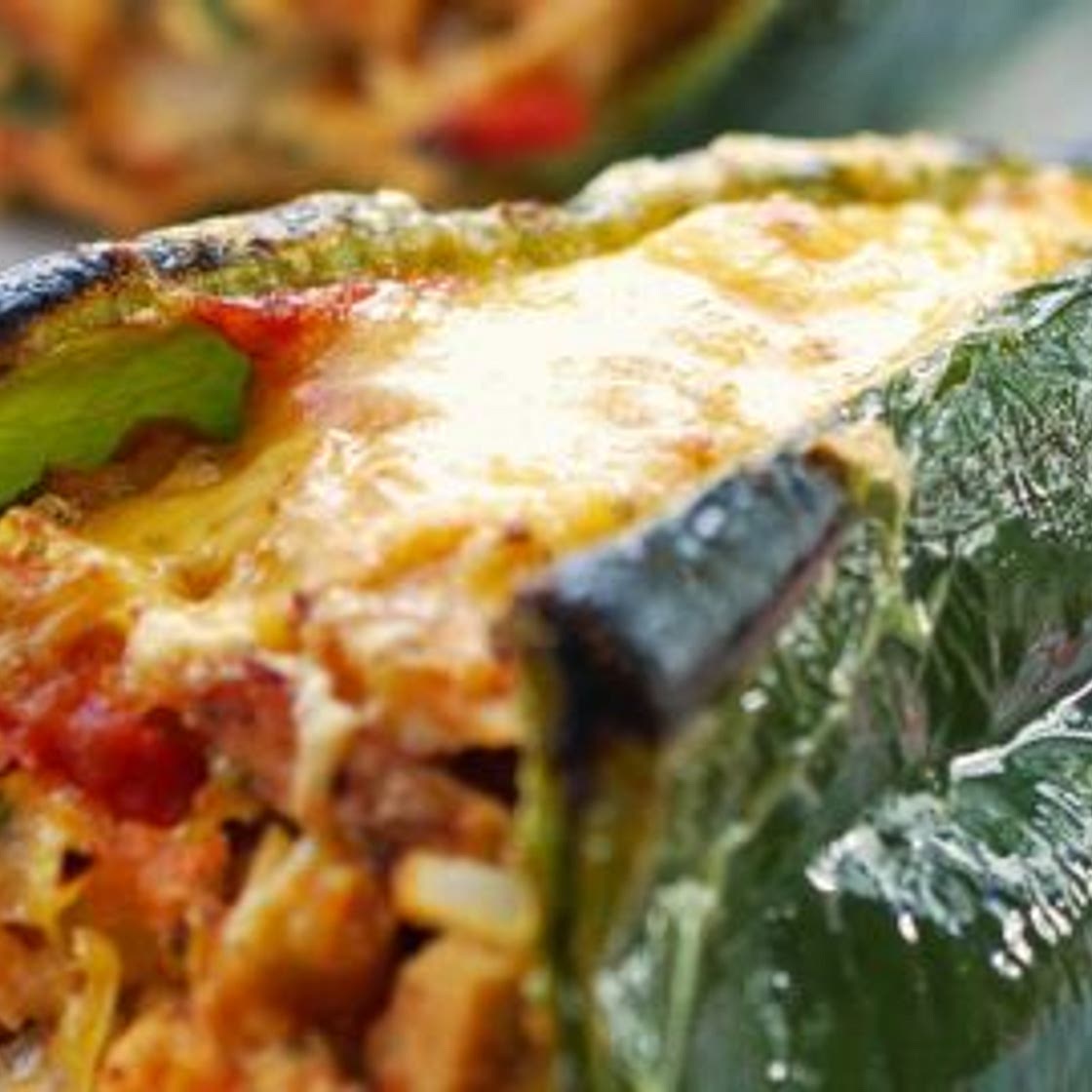 Chicken-Stuffed Poblano Peppers