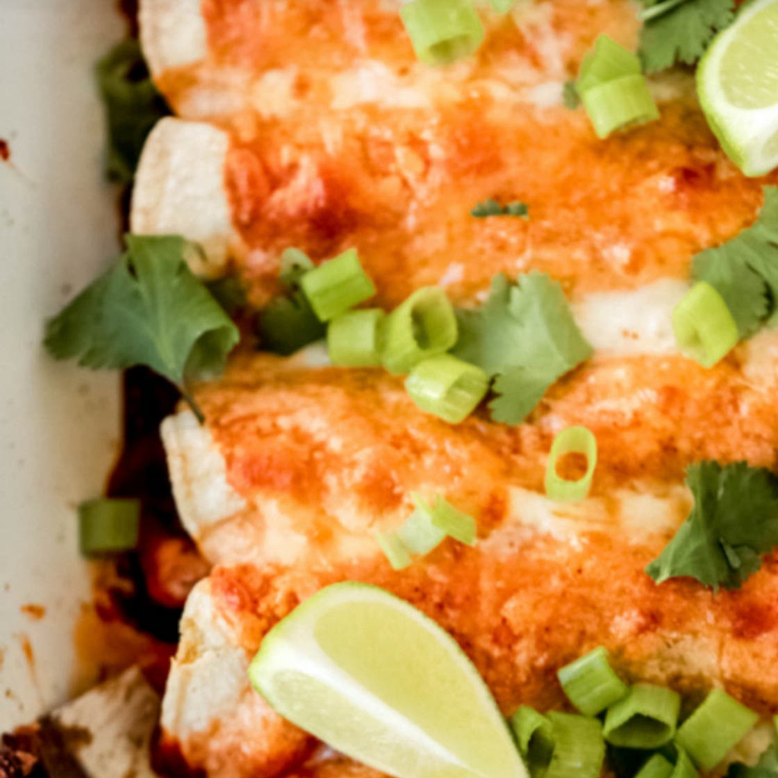 FIRE ROASTED CHICKEN ENCHILADAS