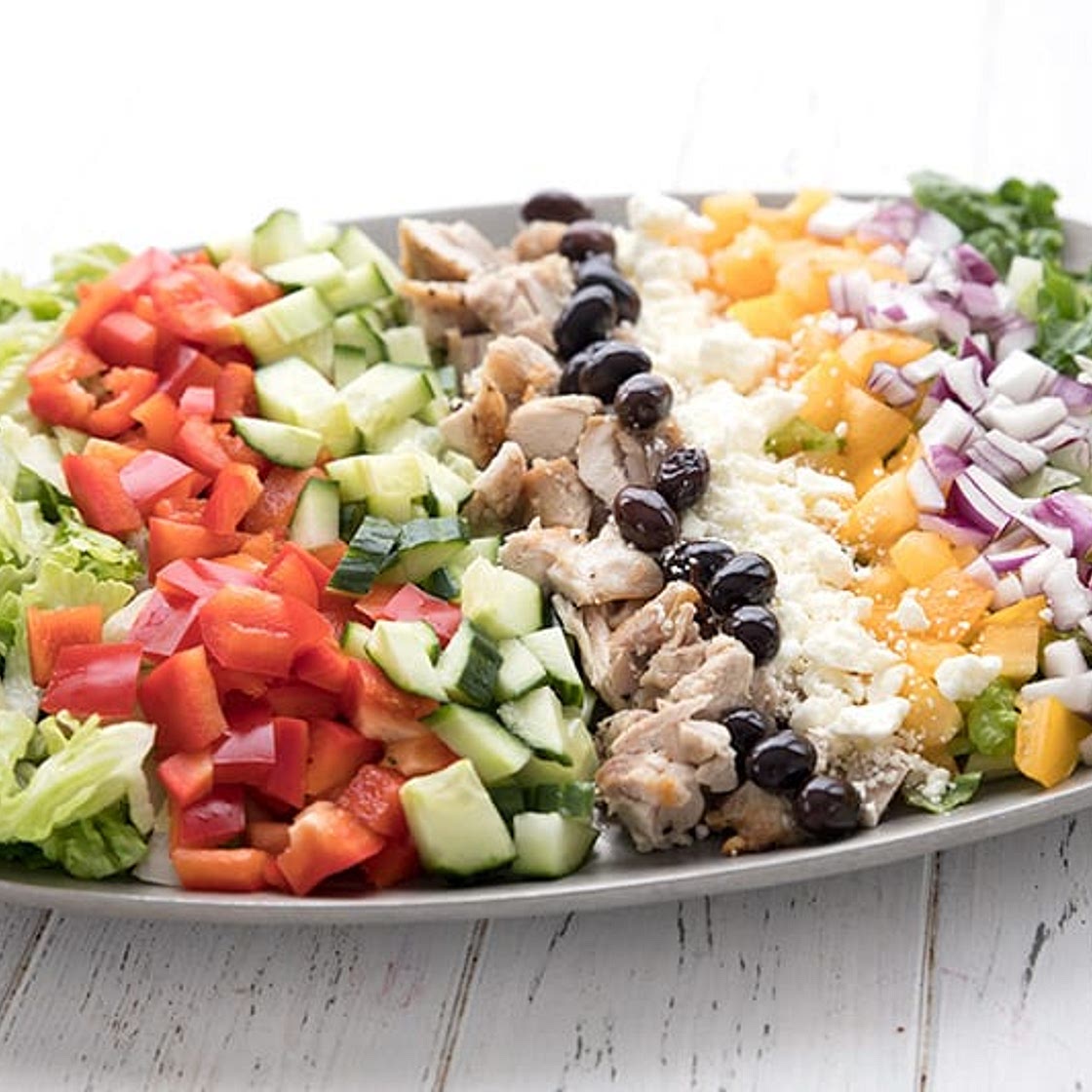 Chopped Greek Chicken Salad