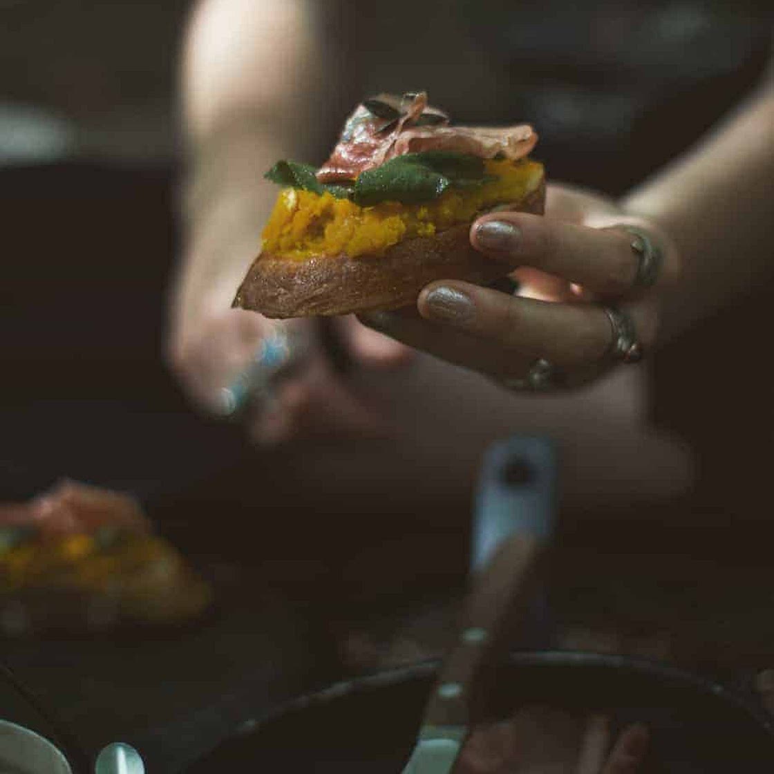 Pumpin Prosciutto Crostini