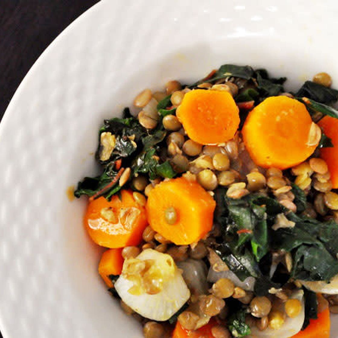 Carrot, Lentil & Kale Salad