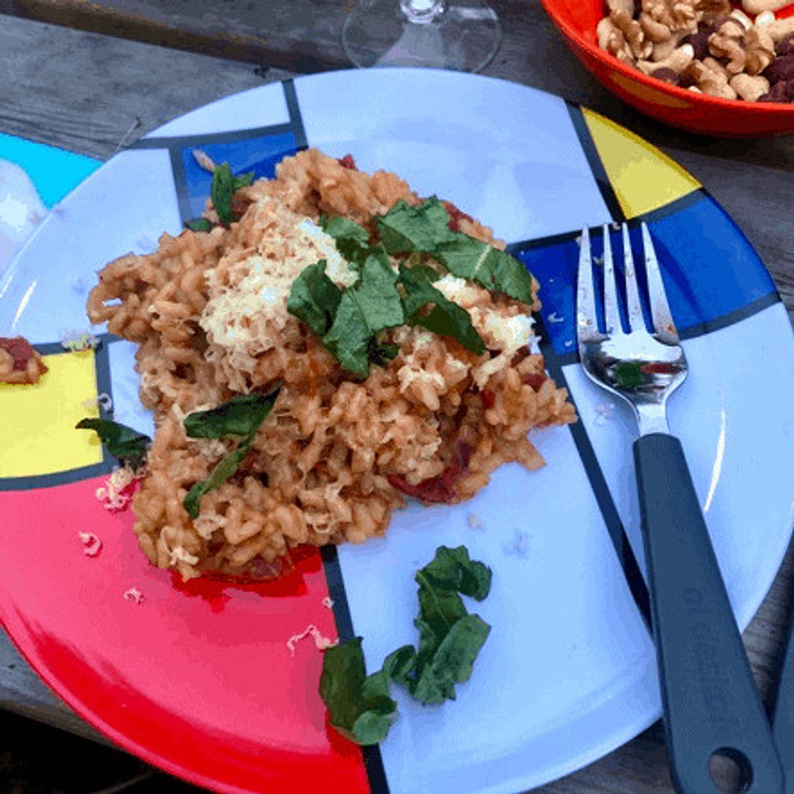 Cheesy Tomato Risotto