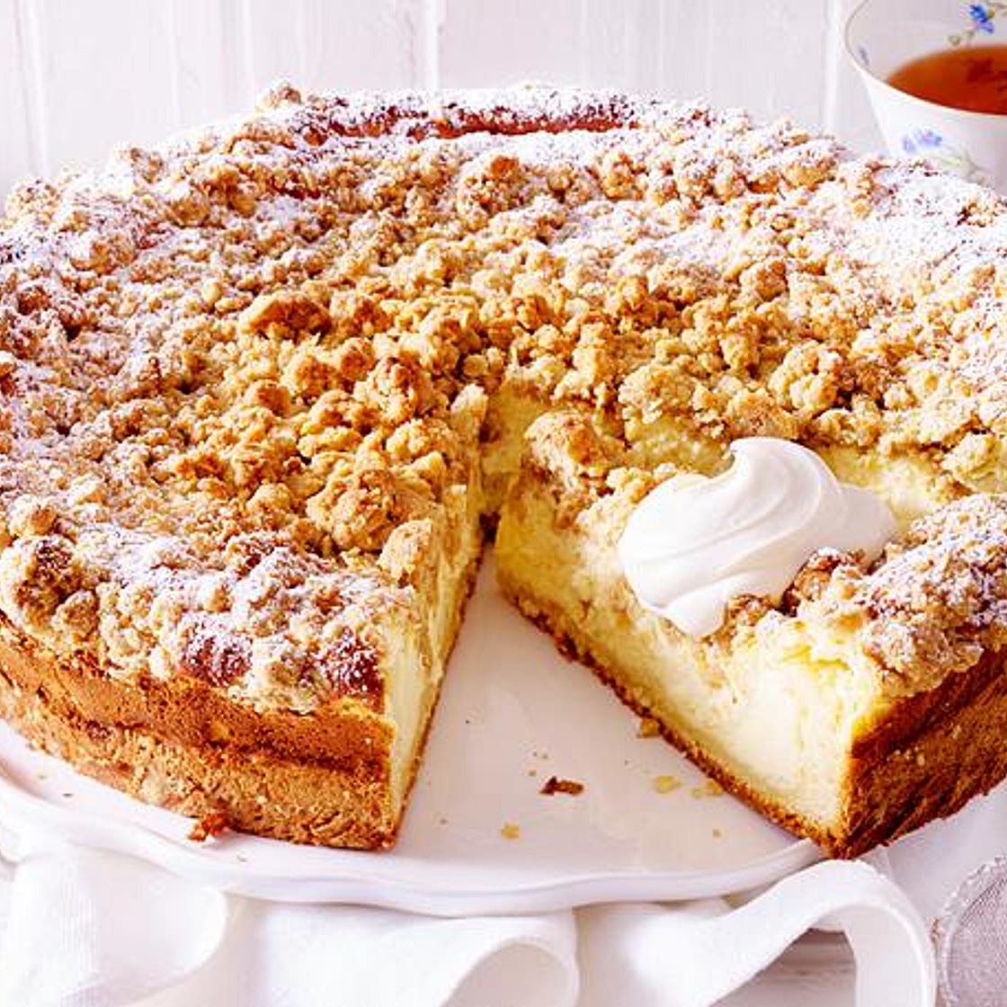 Bauern-Käse-Streuselkuchen