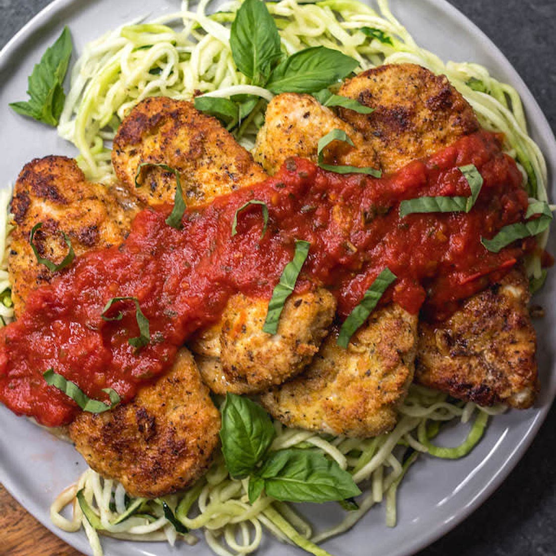 Whole30 Chicken "Parm": Easy, Paleo, Dairy-Free, Gluten-Free