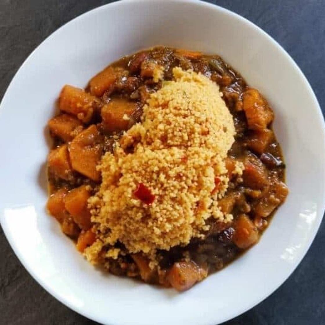 Sweet potato and butternut squash tagine