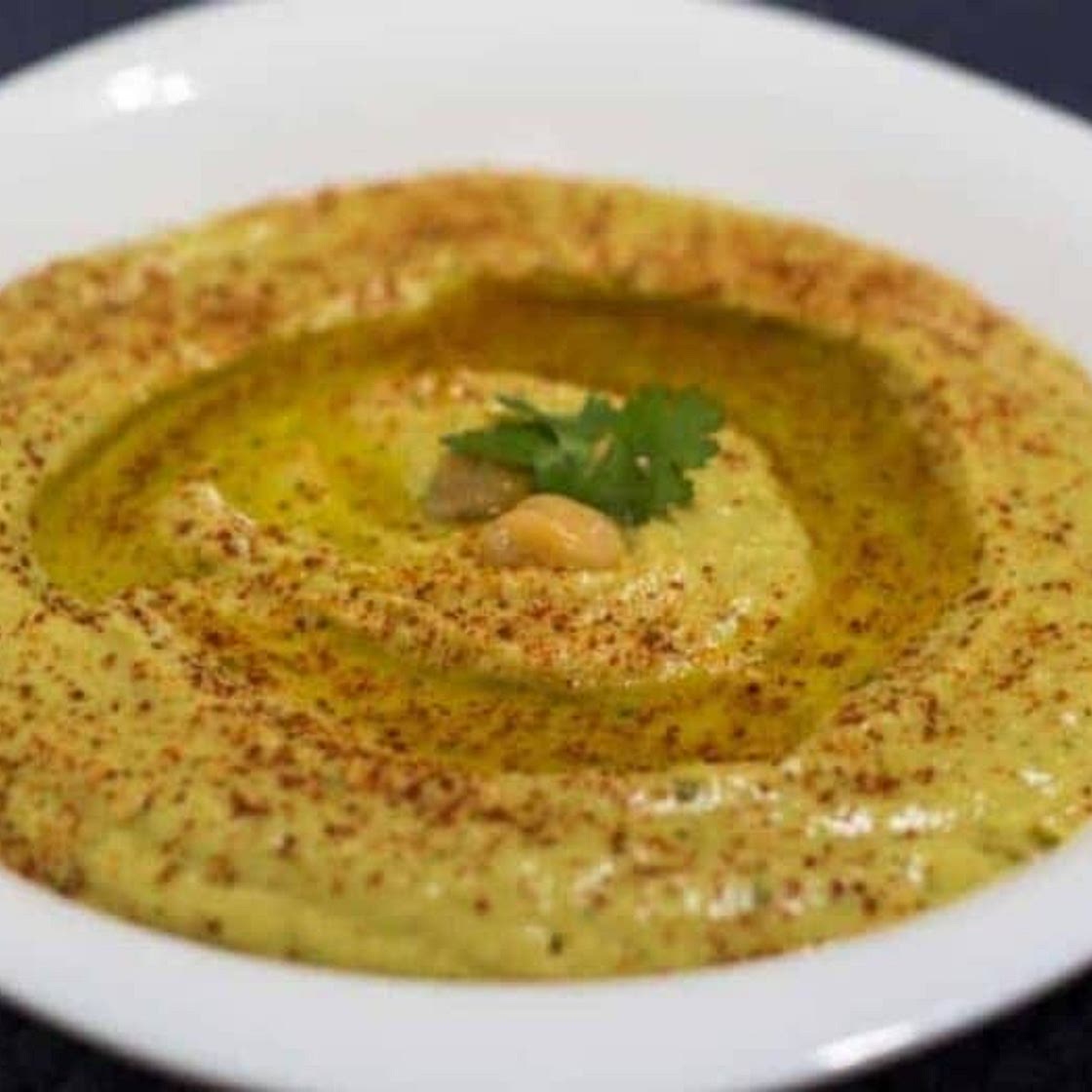 Spicy Garlicky Avocado Hummus