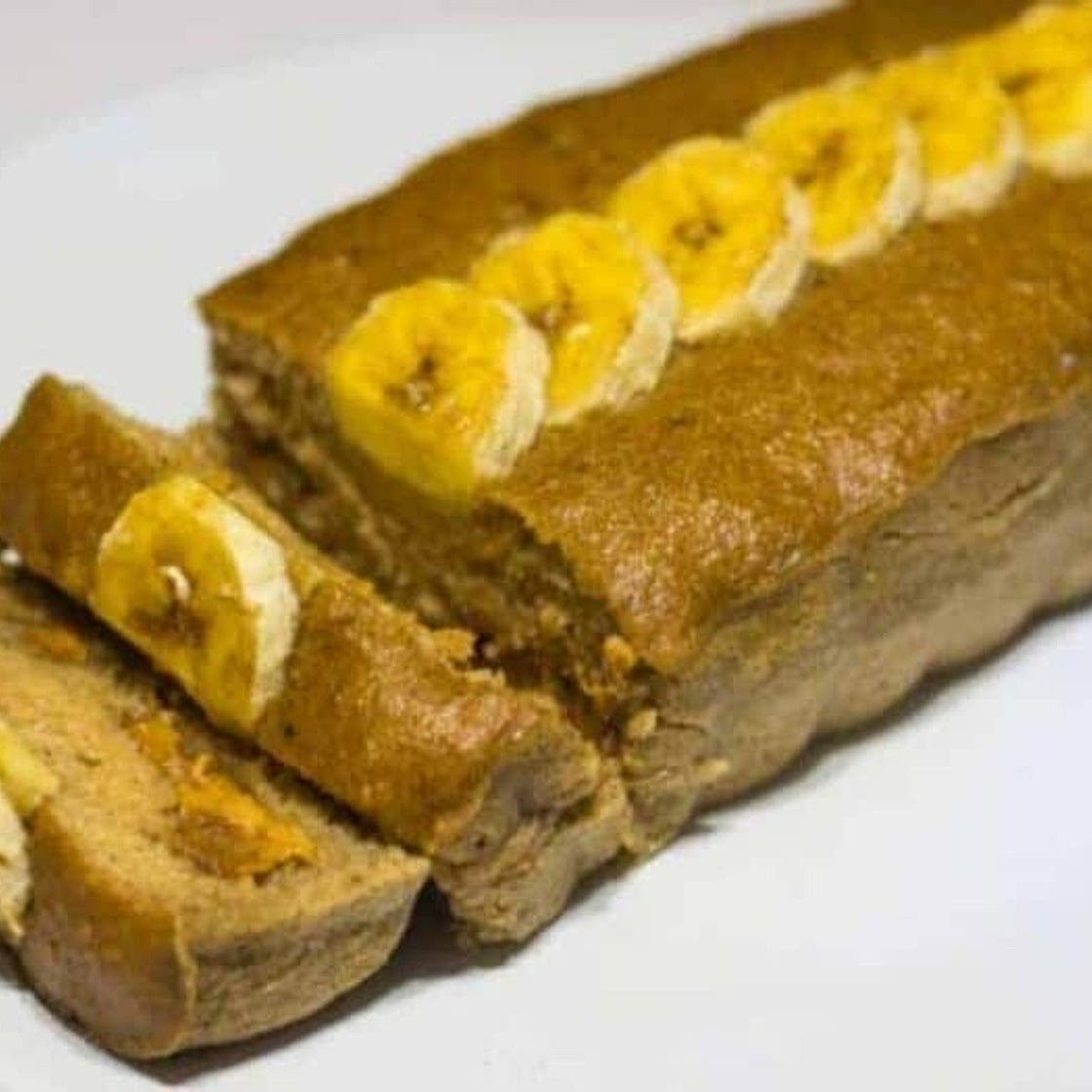 6 Ingredient Healthy Crockpot Banana Bread with Peanut Butter