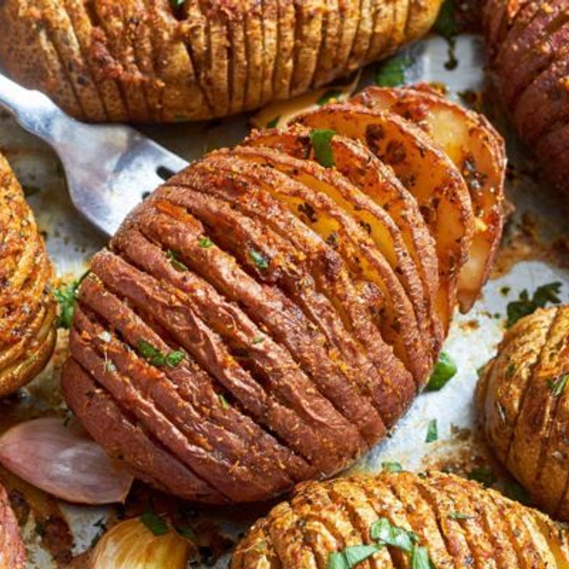 Garlic Parmesan Butter Roasted Potatoes