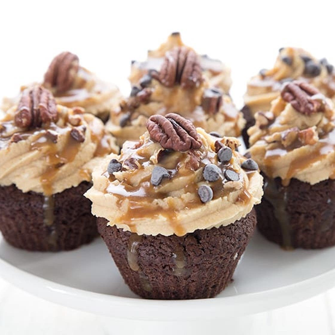 Keto Turtle Cupcakes