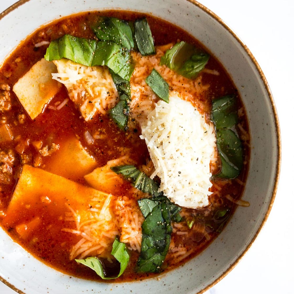 Easy Lasagna Soup