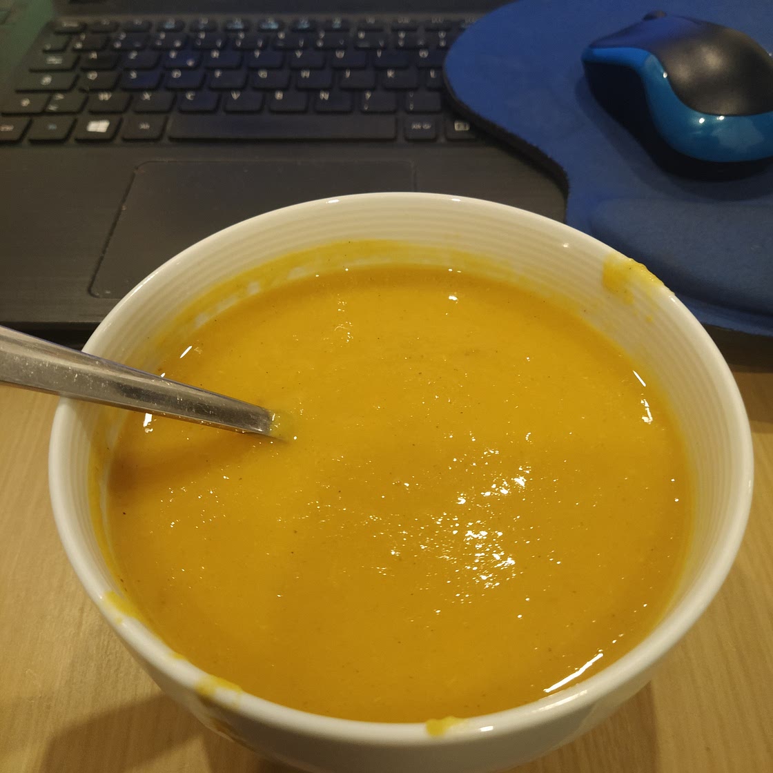 Curried Sweet Potato and Apple Soup