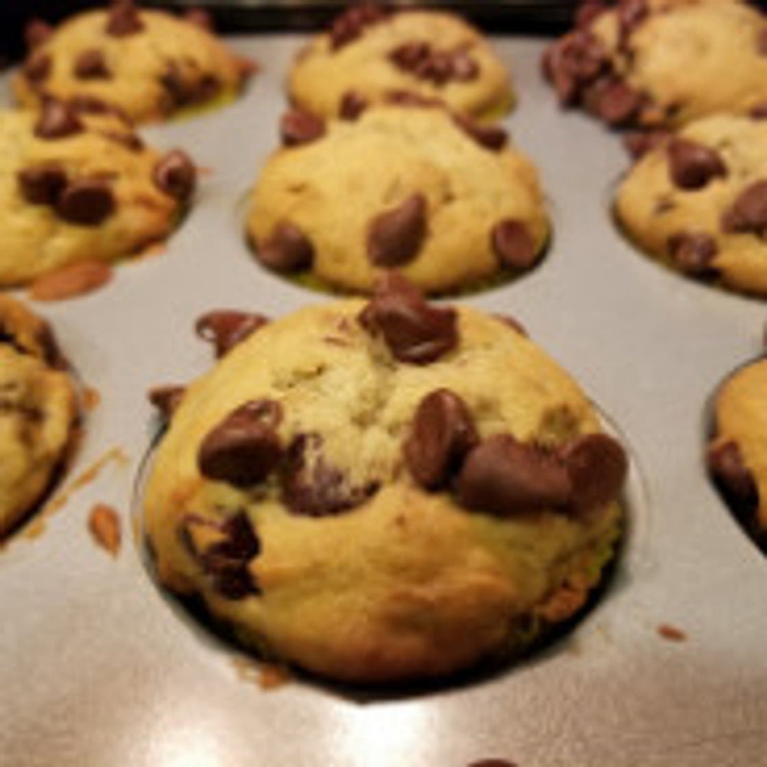 Banana cookies with chocolate chips