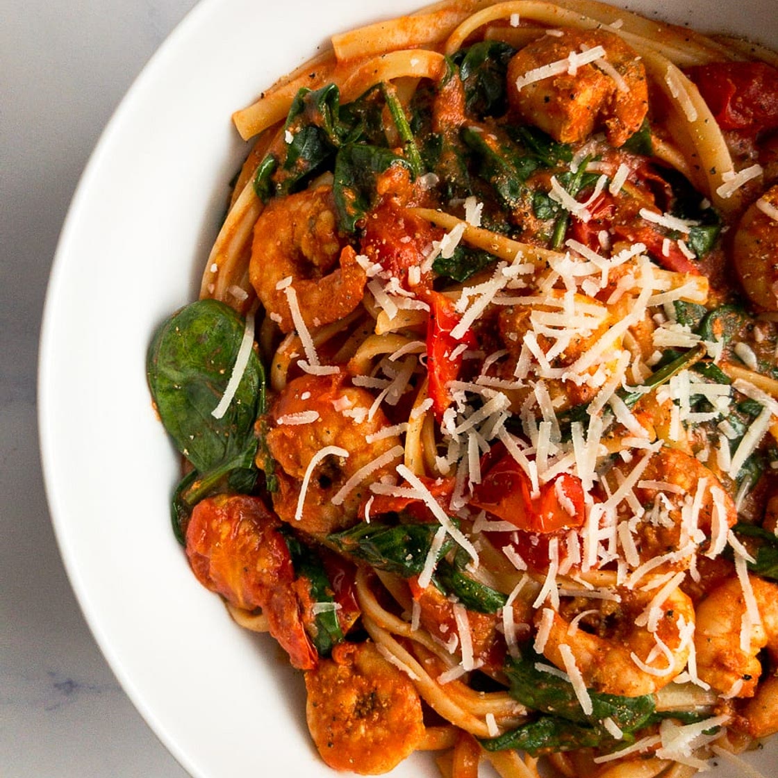 Spicy Cajun Shrimp Pasta