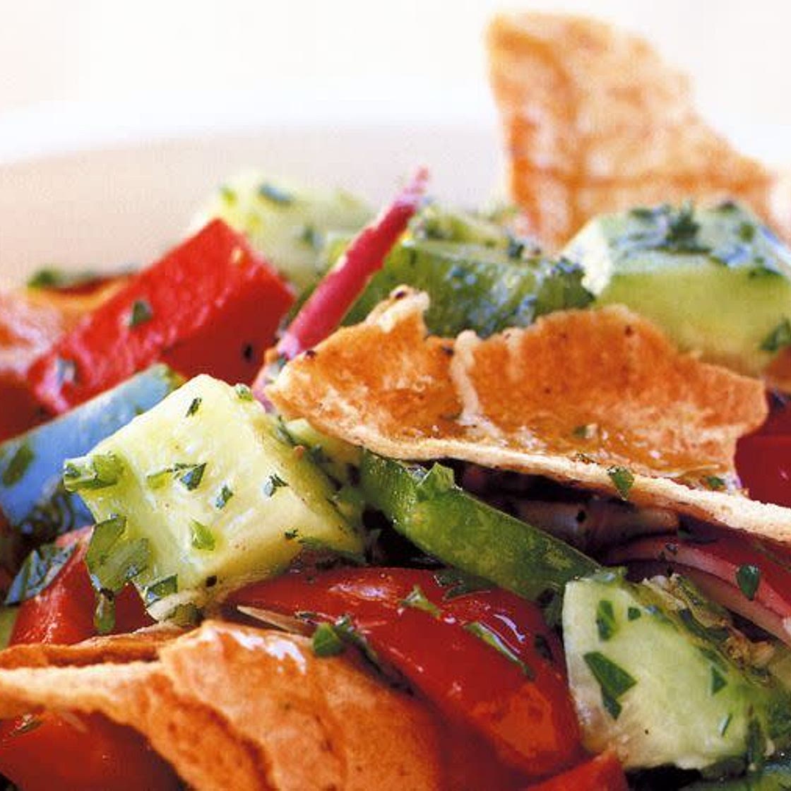 Fattoush (Middle Eastern bread salad)