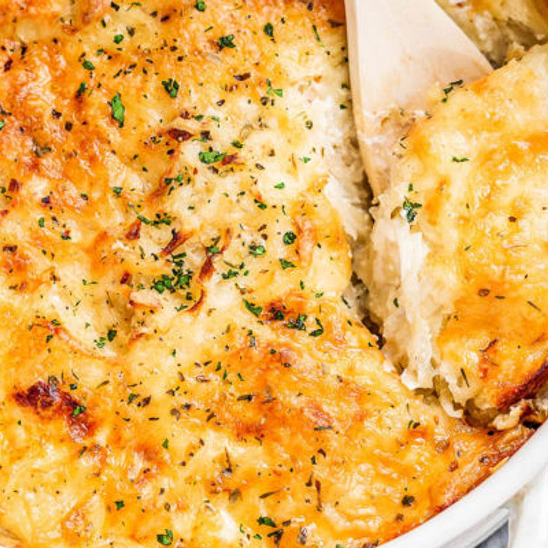 Loaded Potato Casserole with Bacon and Cream Cheese